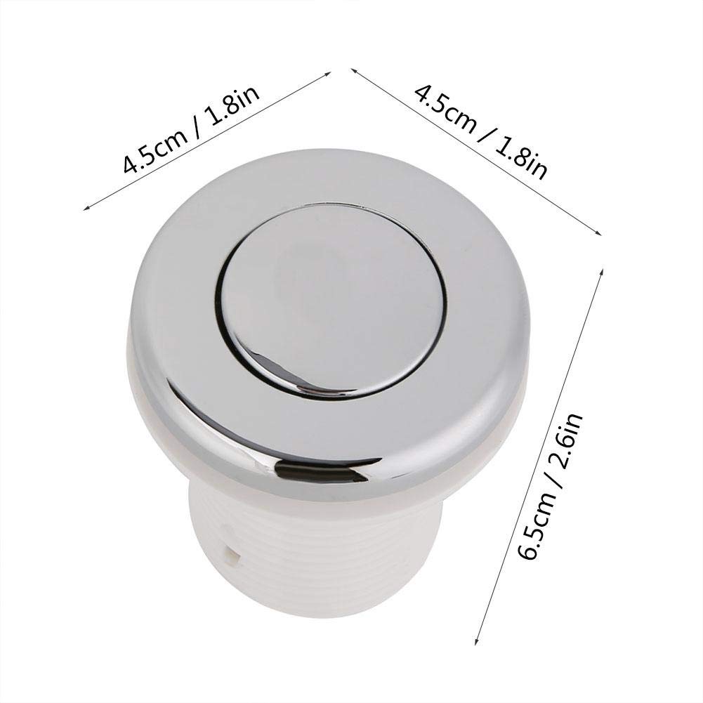 Waterproof Air Pressure Switch with Push Button Bleeder Valve - 28mm Mounting Hole for Air Compressors, Garbage Disposals, Jacuzzis & Kids Toys | Ideal for Home Appliances, Spa Equipment & Children's Play Areas