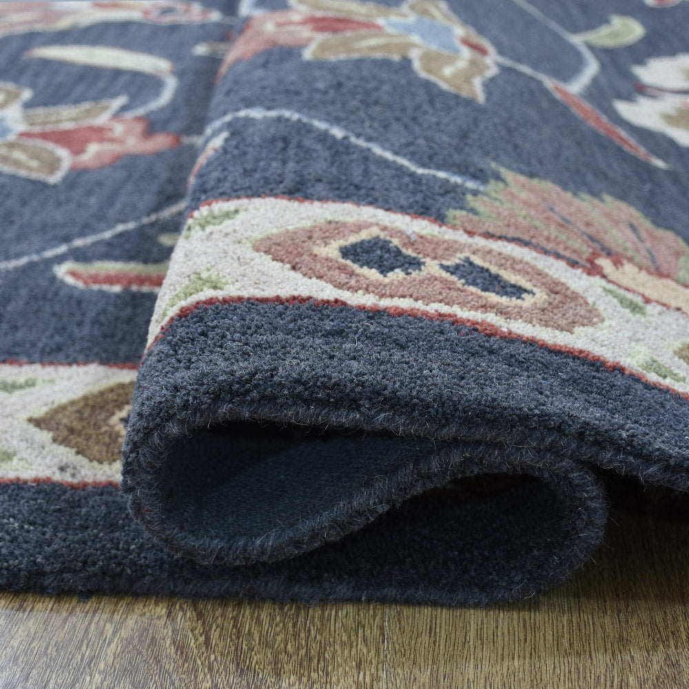 Baluchi Hand Tufted Rug - Authentic Afghan Wool Carpet for Living Room & Bedroom Decor - Perfect for Boho, Traditional & Modern Home Style