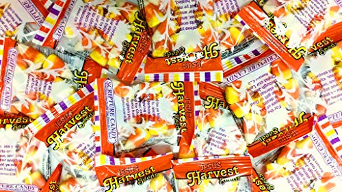 Harvest Candy Corn with Real Honey - 50 Count Bag | Scripture-Inspired Treats for Halloween, Thanksgiving & Holiday Gifts