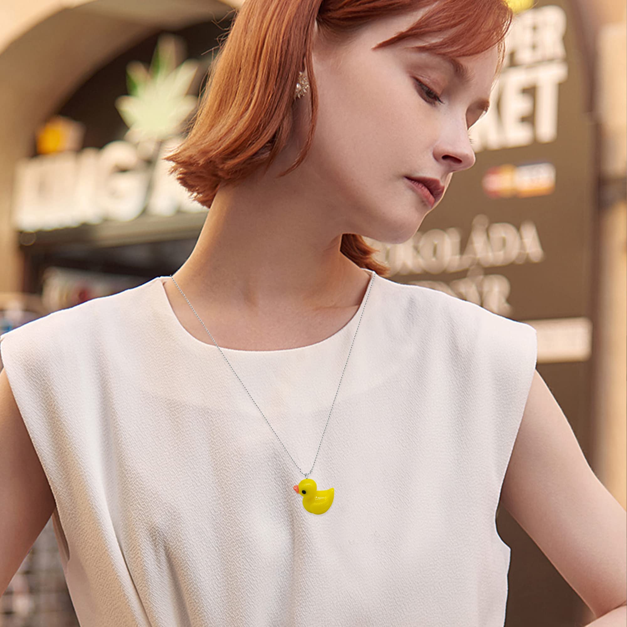 5 Pairs Cute Duck Dangle Drop Earrings - Funny Resin Duckie Pendant Jewelry - Indie Aesthetic Creative Personalized Gifts for Women, Teens & Girls - Perfect for Daily Wear, Parties & Gifts