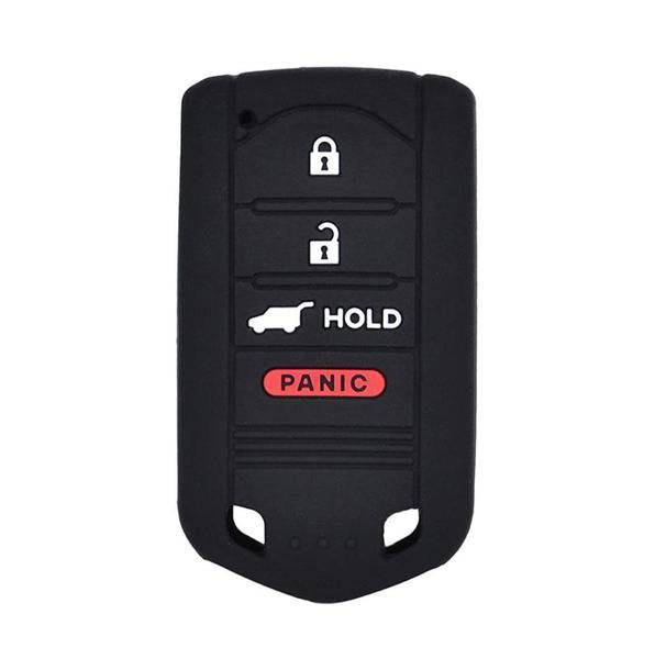 Acura Remote Key Fob Cover 4 Button Silicone Rubber Protector for Acura MDX RDX RLX ILX TLX - Durable Key Case Holder for Car Key Protection & Easy Access