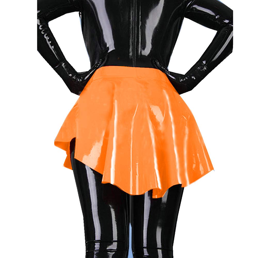 Fashion Queen Plus Size PVC Pleated Skirt - Gothic Asymmetric Swallowtail Skirt for Women | Perfect for Cosplay, Gothic Lolita Fashion & Alternative Outfits