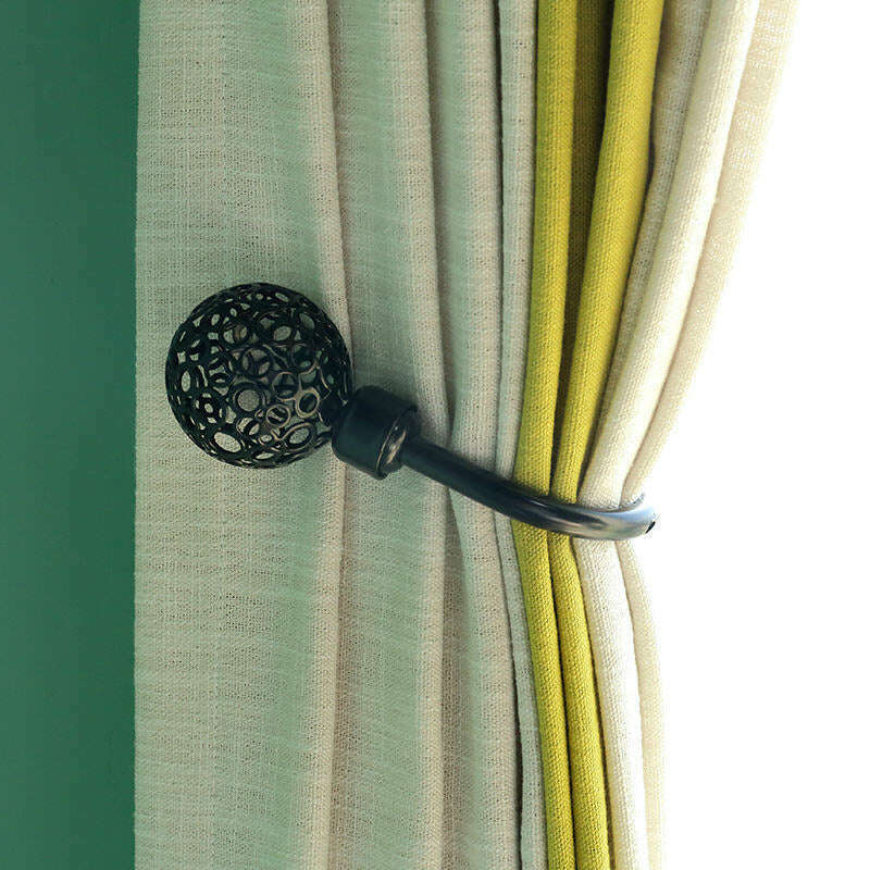 Pearl Simon Wall Mounted Metal Hooks for Curtains - Heavy Duty Decorative Hooks for Drapes, Blinds & Home Organization (Set of 6) - Perfect for Living Room, Bedroom & Window Treatments