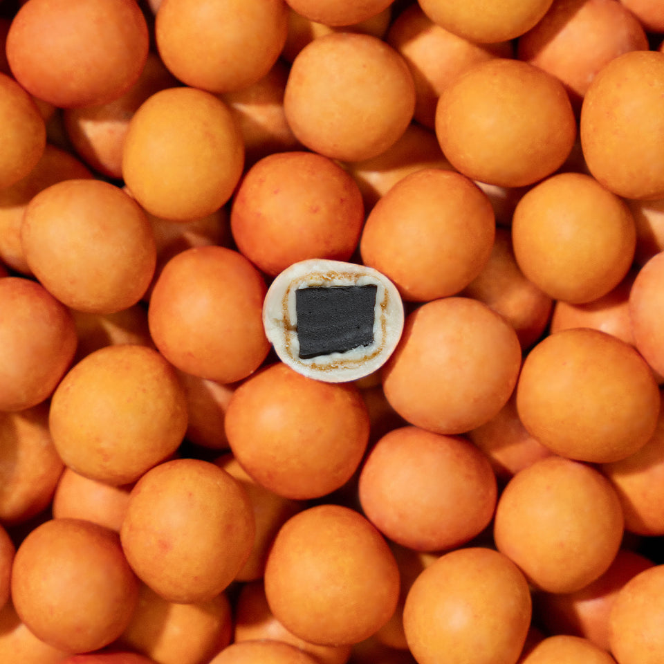 LAKRIDS BY BULOW Peach Licorice Candy - Sweet & Tangy Gourmet Treat for Gifting, Parties & Movie Nights