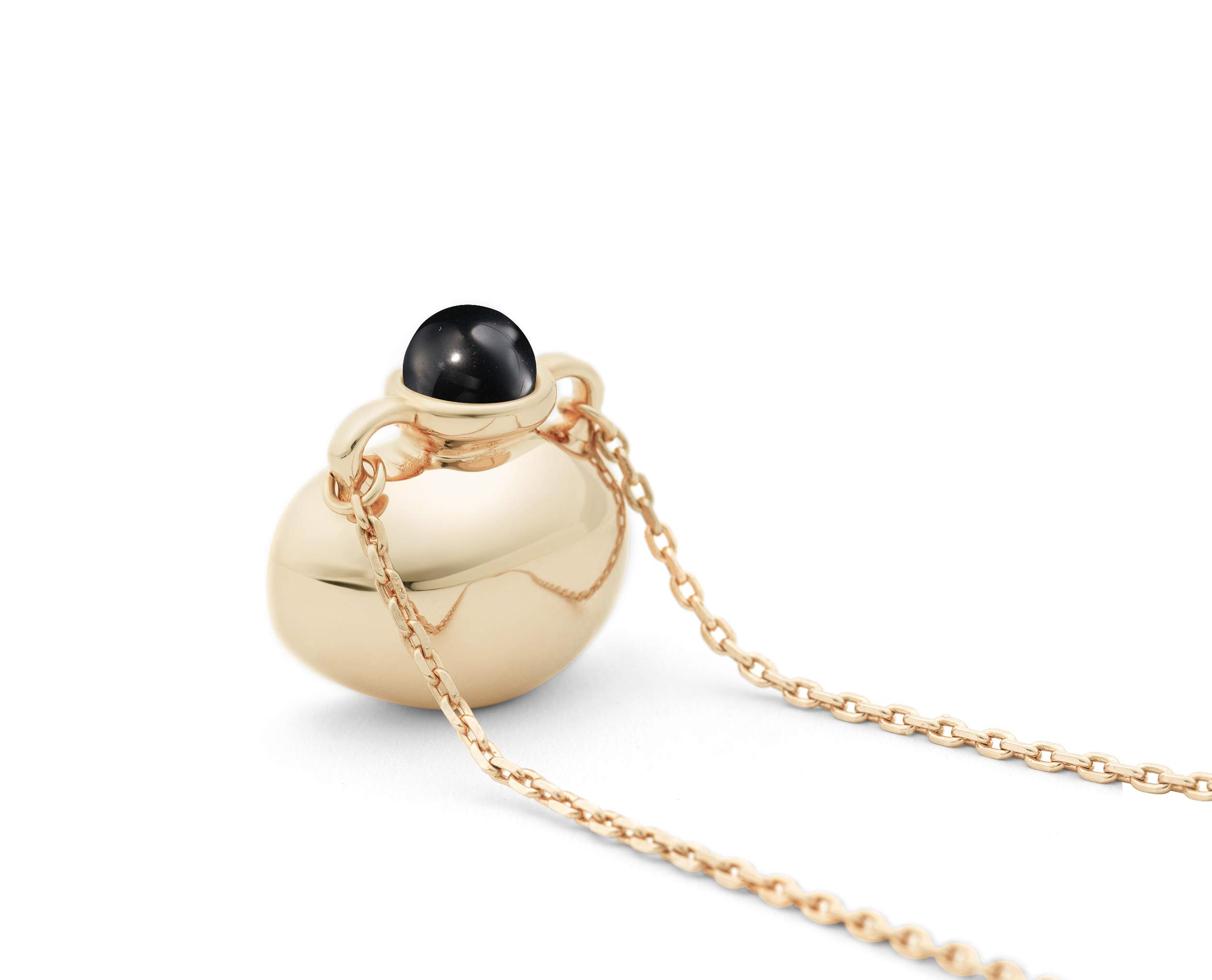 Personalized Engraved Black Tourmaline Necklace - Gold Tone Protection Amulet & Amphora Vessel Pendant for Women | Spiritual Jewelry Gift for Birthday, Meditation & Energy Healing