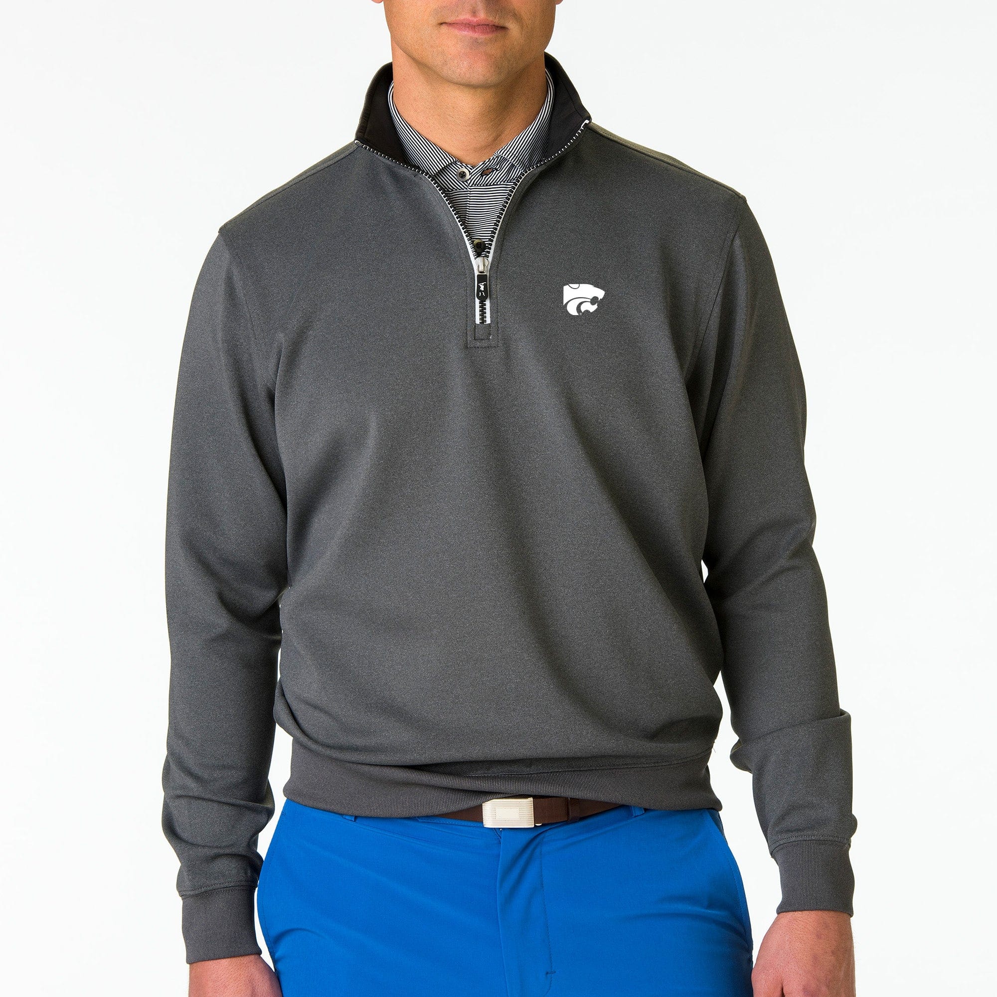 Kansas State University Wildcats Caves Quarter Zip Pullover Sweatshirt - Men's & Women's College Apparel for Game Day & Campus Wear