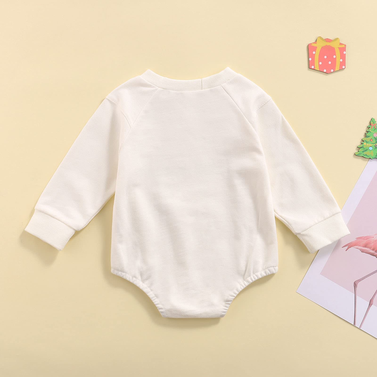 **Dinosaur Unisex Baby Romper Sweatshirt - Oversized Pullover for Newborns & Toddlers - Cozy Fall & Winter Outfit - Perfect for Playdates & Family Photos**