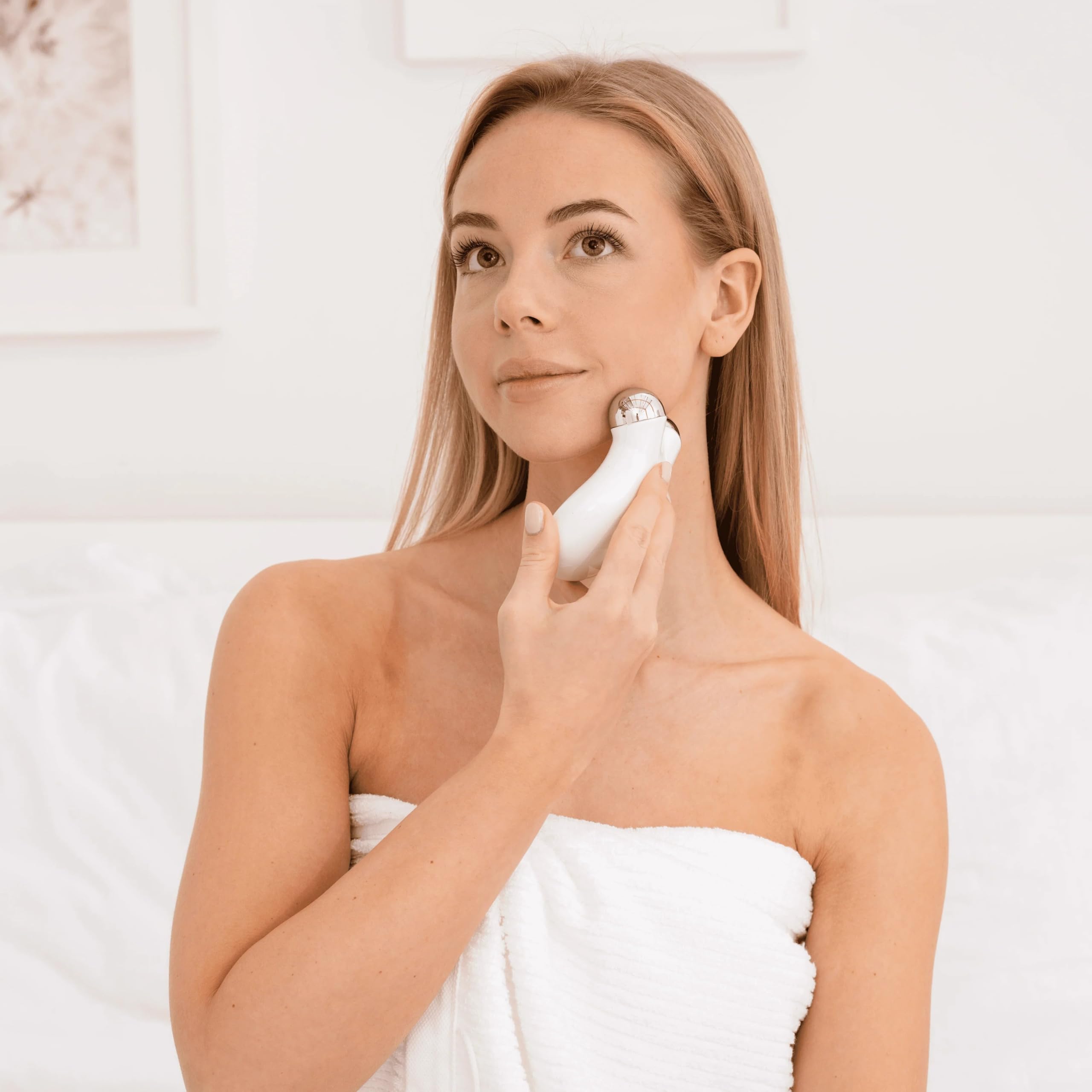 5Minskin Microcurrent Facial Device – Anti-Aging Face & Neck Massager for Skin Tightening & Wrinkle Reduction | Portable Galvanic Therapy Machine for Home Use | Perfect for Daily Skincare Routine & Spa Treatments