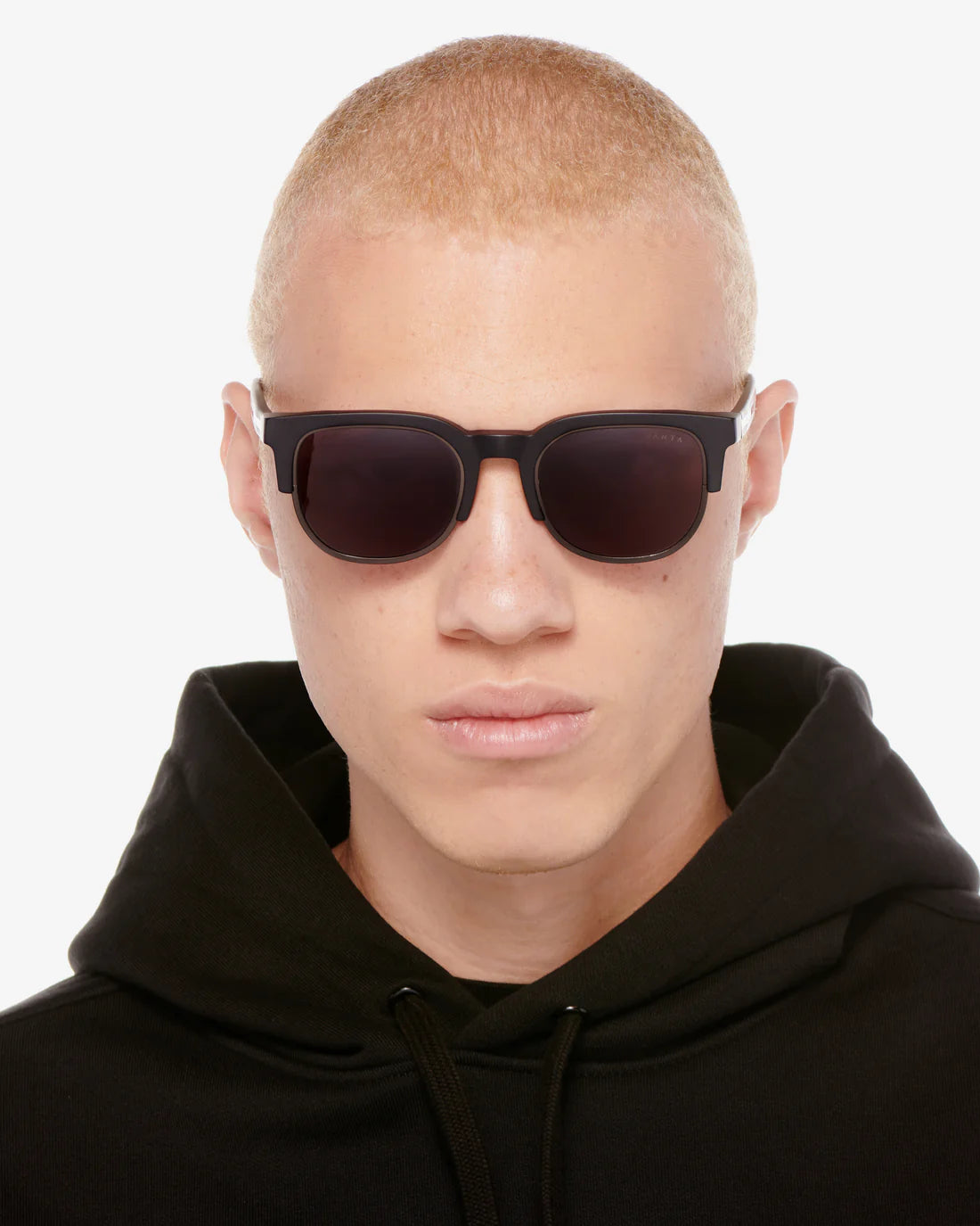 VANTA Matar Sunglasses - Matte Black & Black Metal Frame - UV Protection, Polarized, Lightweight - Perfect for Driving, Outdoor Sports & Fashion