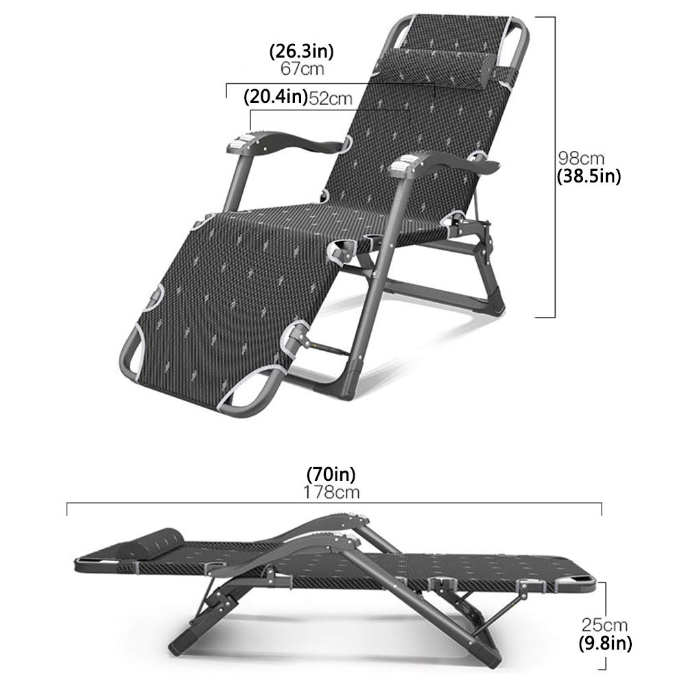 **Foldable Patio Lounge Chair - Portable Reclining Beach Chair with Removable Cotton Pad for Adults, Outdoor Nap, Backyard Relaxation & Lunch Break | Perfect for Beach, Poolside, Camping & Backyard Lounging**