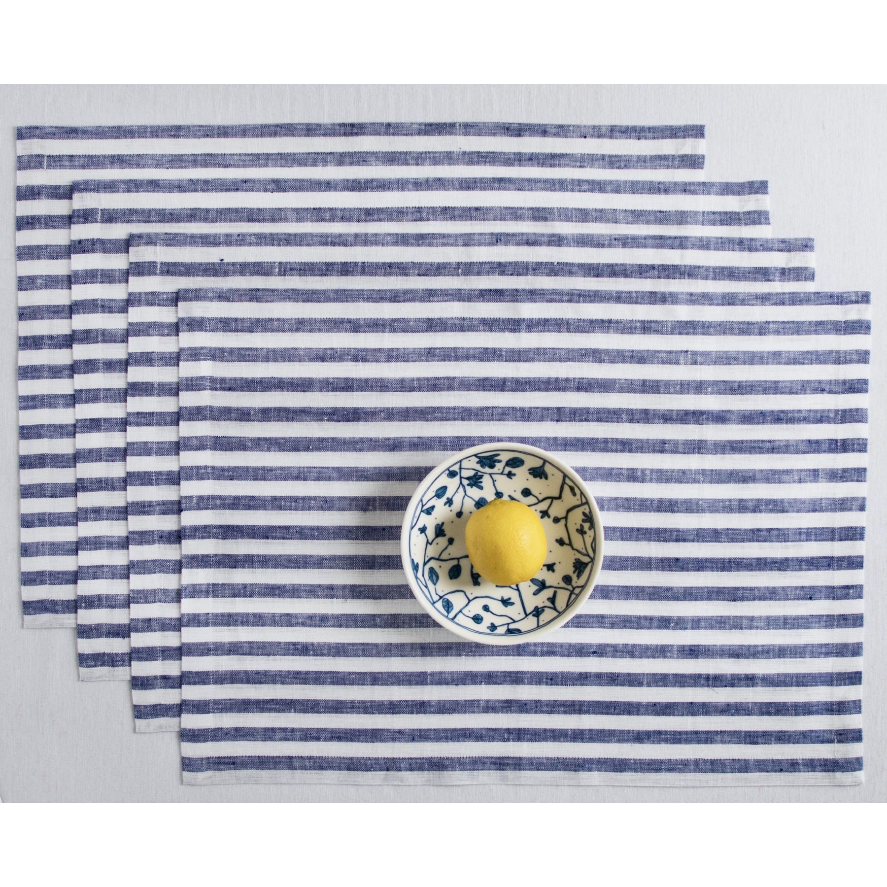 Violet and White Amalfi Stripe