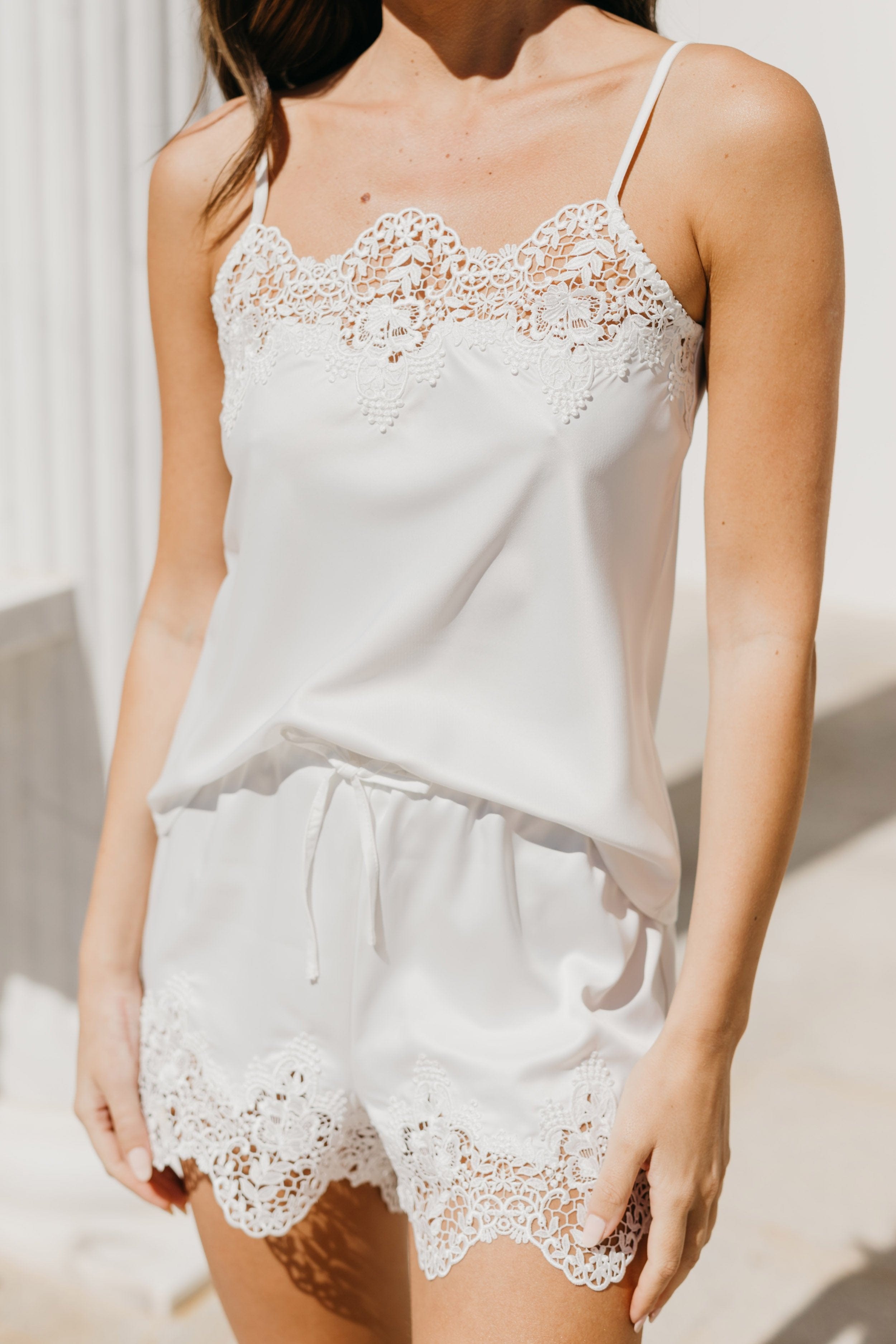 Heidi Lace Trim Bridal Set - Elegant Wedding Lingerie for Bride, Honeymoon & Special Occasions