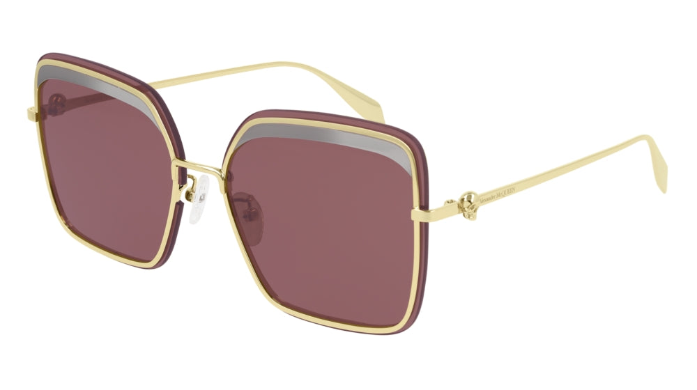 Alexander McQueen AM0222SK Sunglasses for Women - Luxury Designer Shades with UV Protection - Perfect for Outdoor, Travel & Fashion Accessories