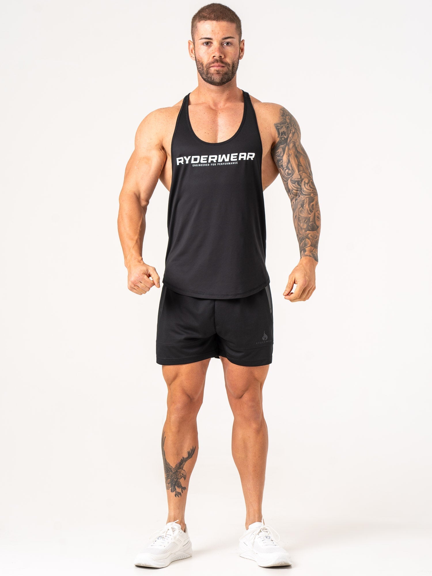 Energy Stringer Black - High-Performance Sports Bra for Running, Yoga & Gym Workouts