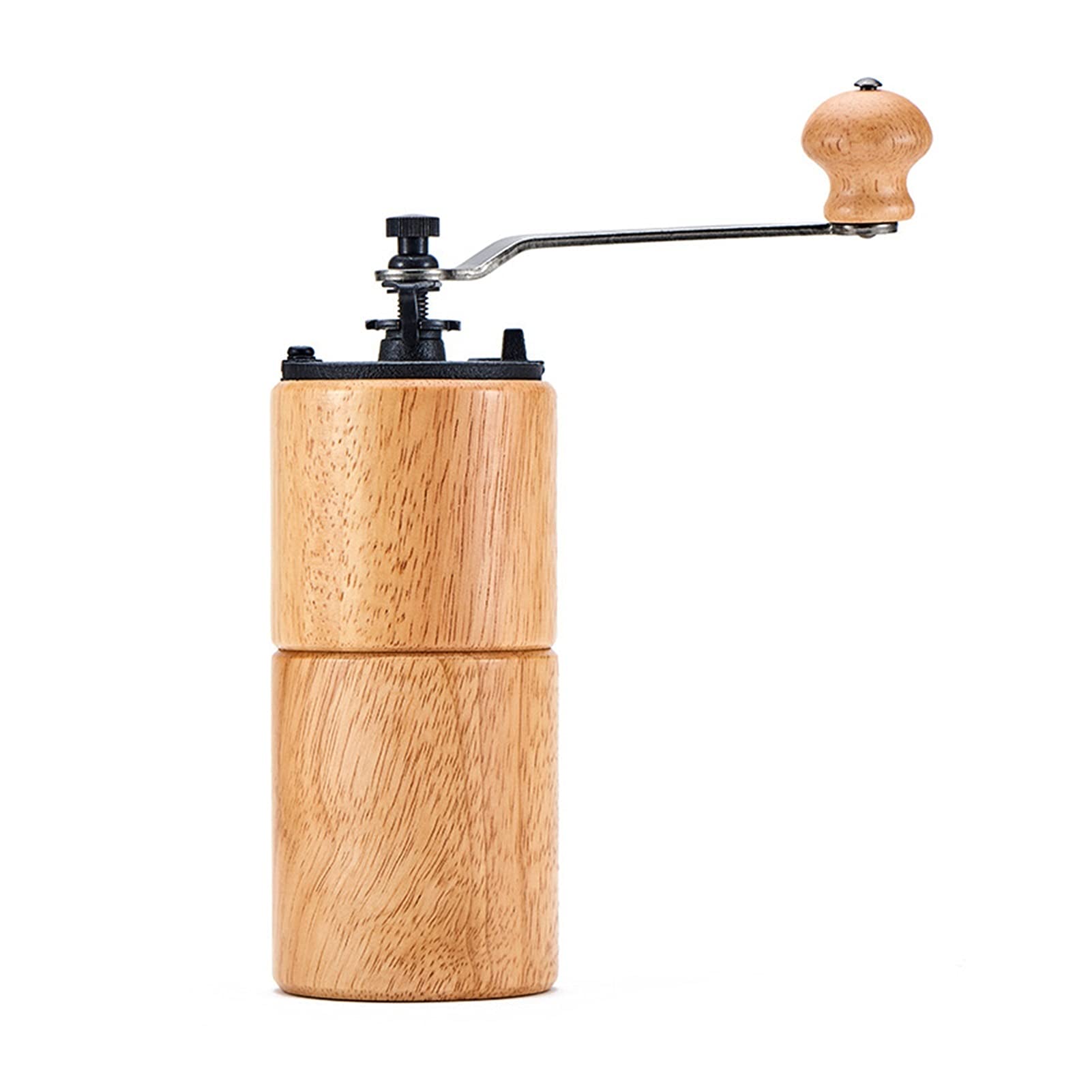 Premium Manual Coffee Grinder Set - Wooden & Stainless Steel Handmade Burr Mill for Fresh Coffee Beans | Perfect for Home, Office, Camping & Travel | Kitchen Tool for Coffee Enthusiasts (Color: A)