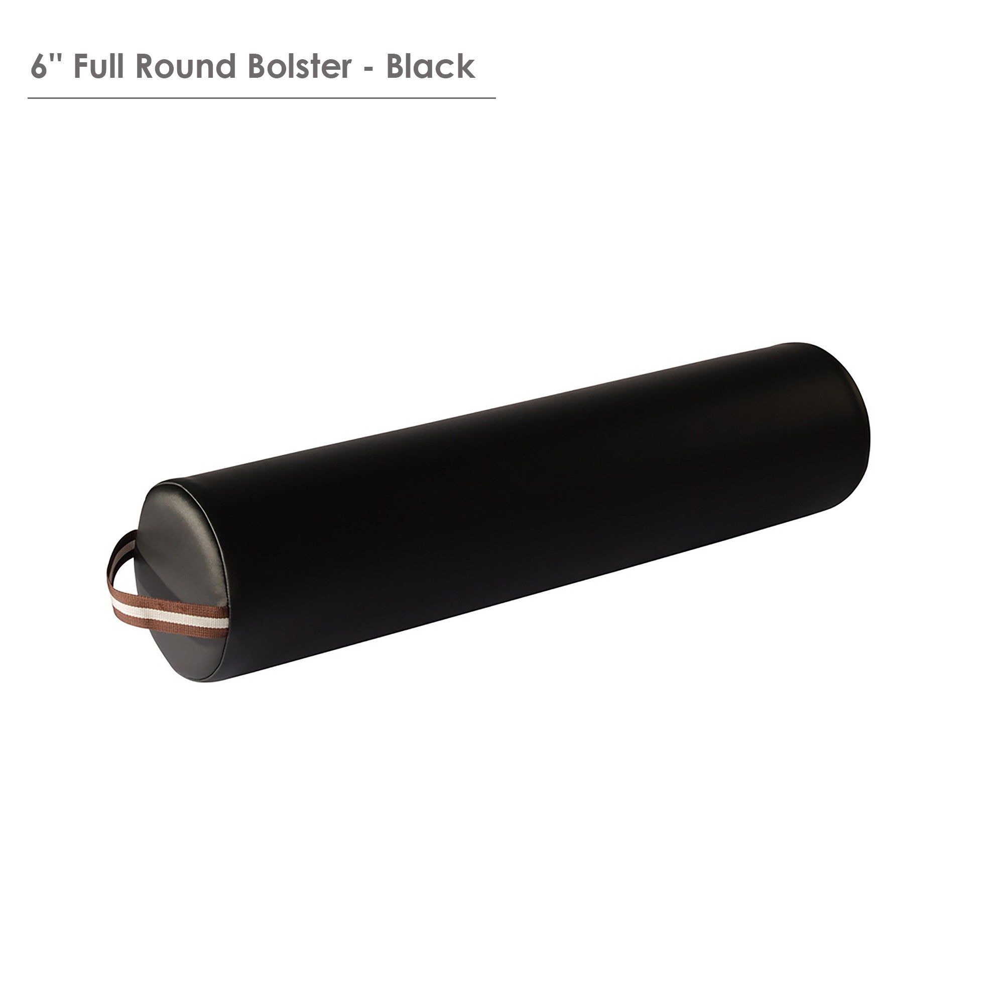 Premium 6x26 Inch Full Round Massage Bolster - Burgundy Color for Deep Tissue Therapy, Yoga Support & Relaxation at Home or Spa