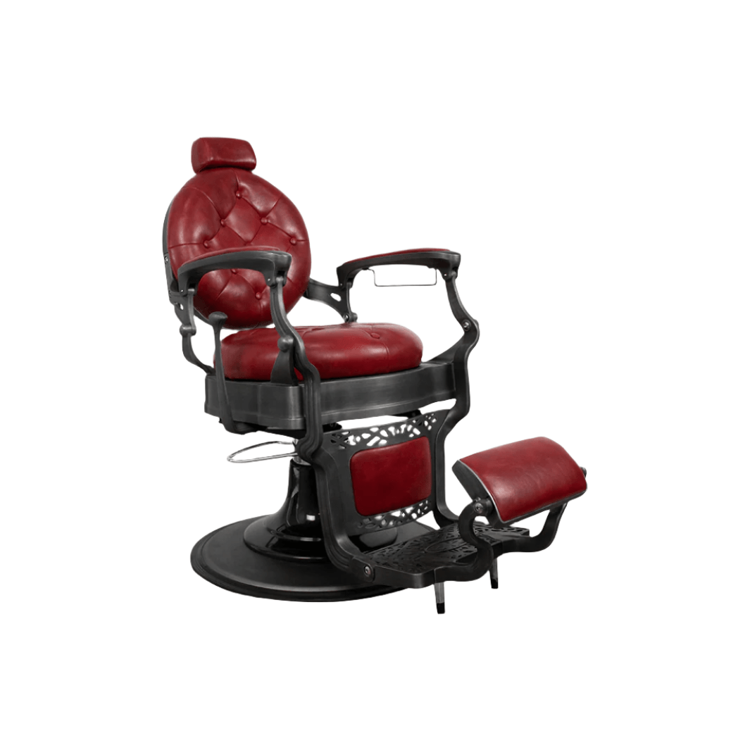 Professional Barber Chair for Salon & Home Use - Heavy Duty Hydraulic Styling Chair with Adjustable Height & Reclining Backrest - Perfect for Haircuts, Shaves & Styling