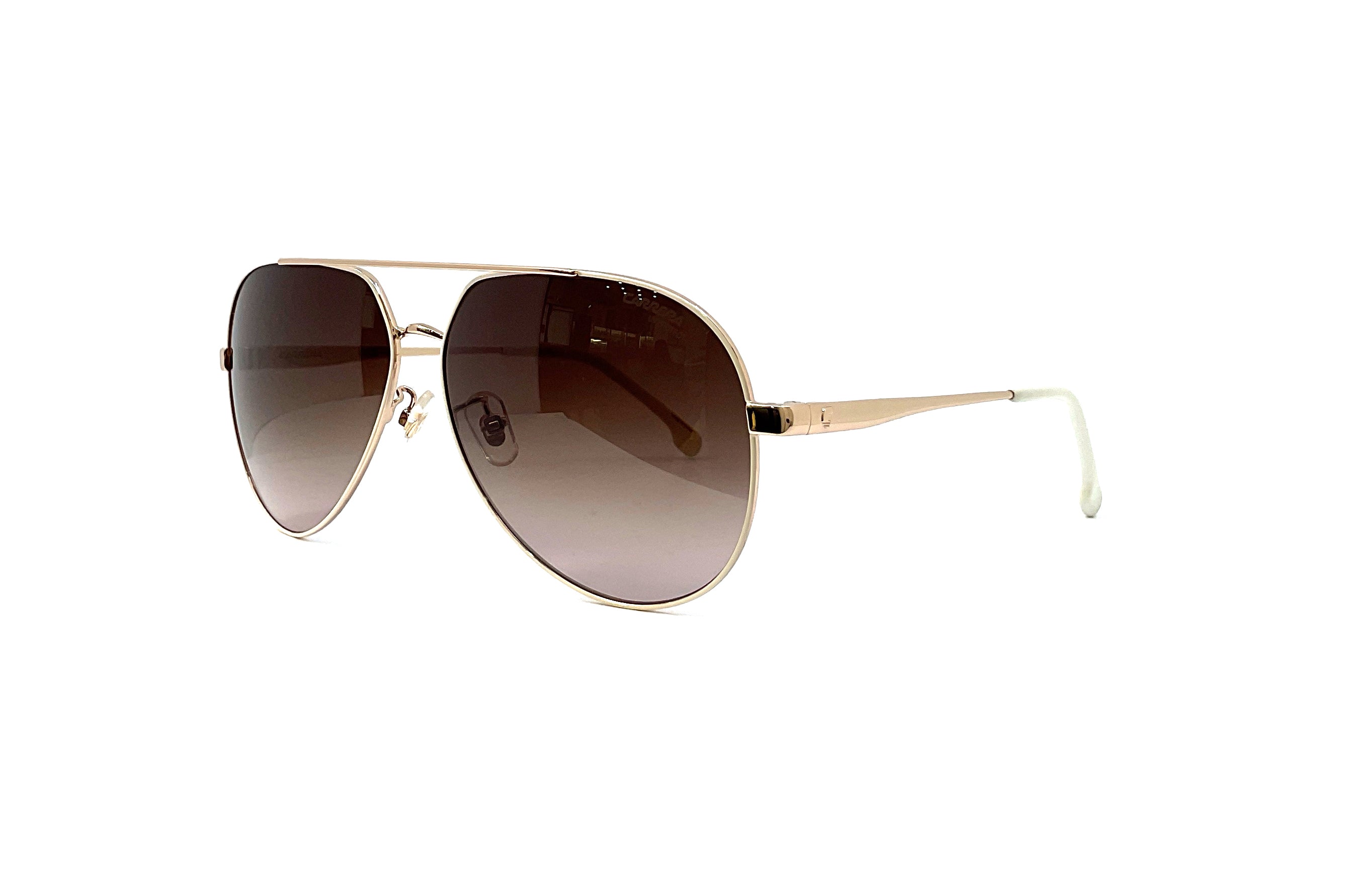Carrera 3005/S Aviator Sunglasses - White Copper Gold Frame & Lens - UV Protection for Men & Women - Perfect for Driving, Travel, and Outdoor Activities