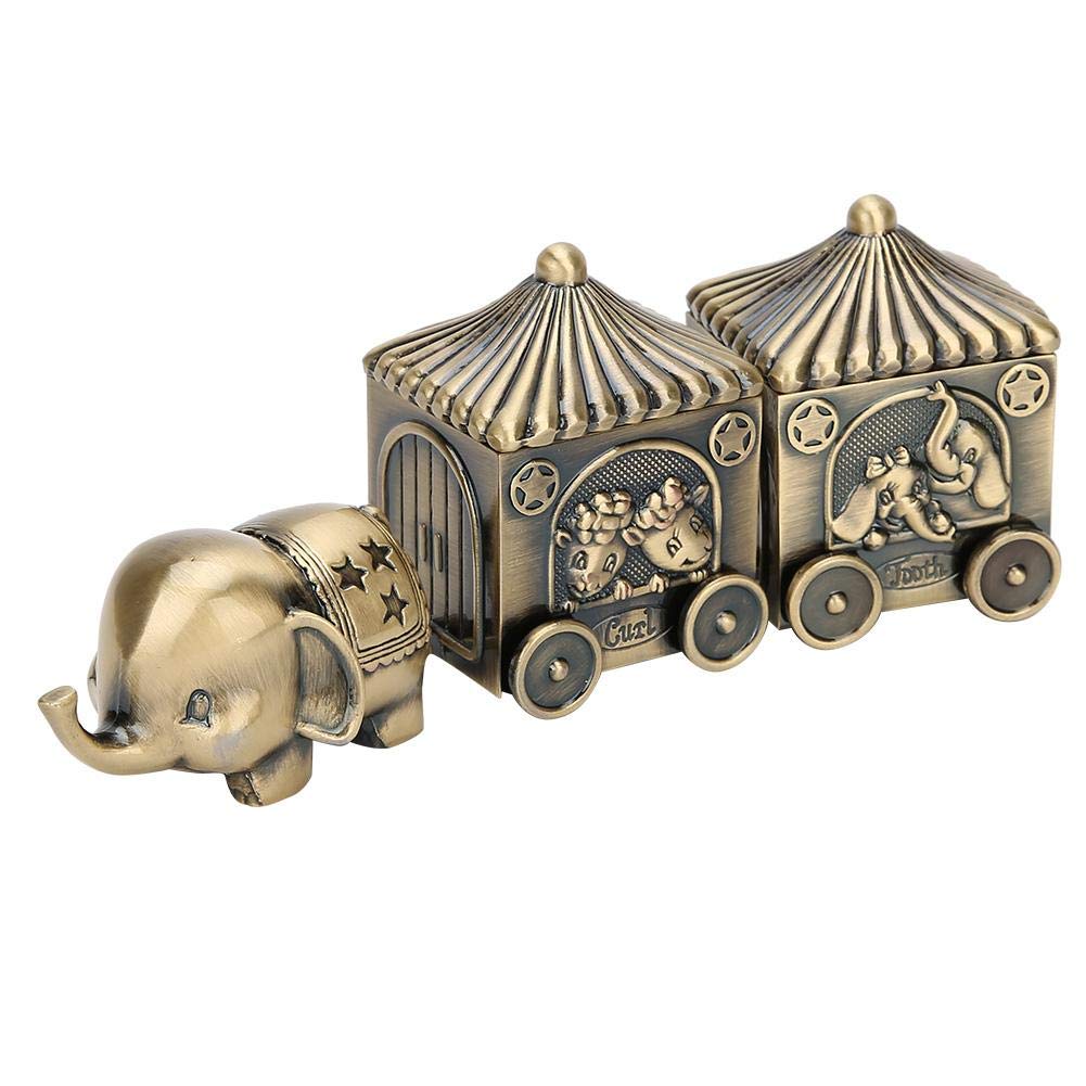 Elephant Carriage Shaped Metal Jewelry Box - Tooth & Hair Organizer Storage Box with Exquisite Craftsmanship, Perfect Gift for Home Decor | Ideal for Jewelry Display, Vanity Organizer & Wedding Gift