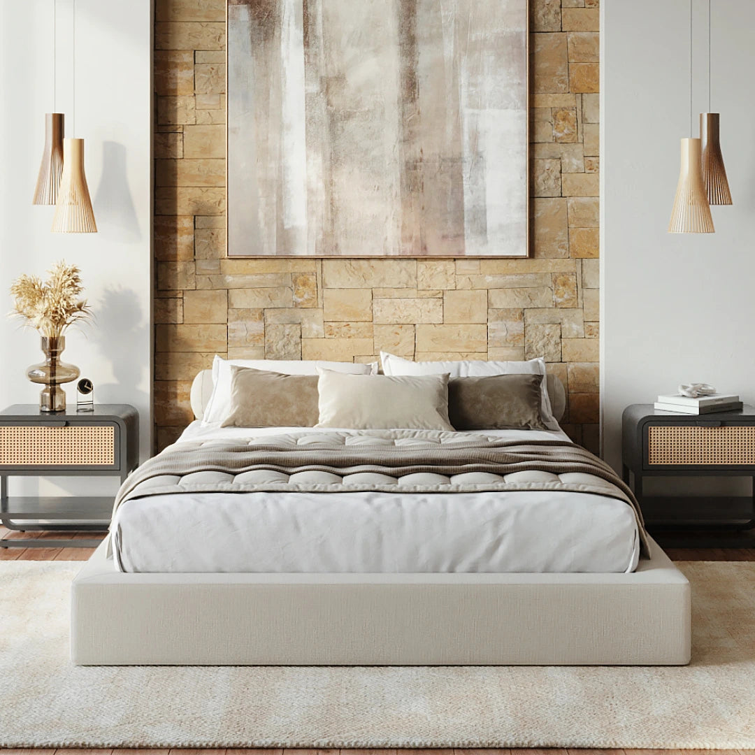 Durable Ultra Bed Frame with Strong Support - Perfect for Bedroom, Guest Room & Dorm Use