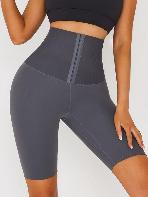 ZASUWA Women's High Waist Spandex Gym Booty Shorts - Tight Fitting Workout Shorts for Yoga, Running & Fitness - Perfect for Gym, Lounge & Activewear