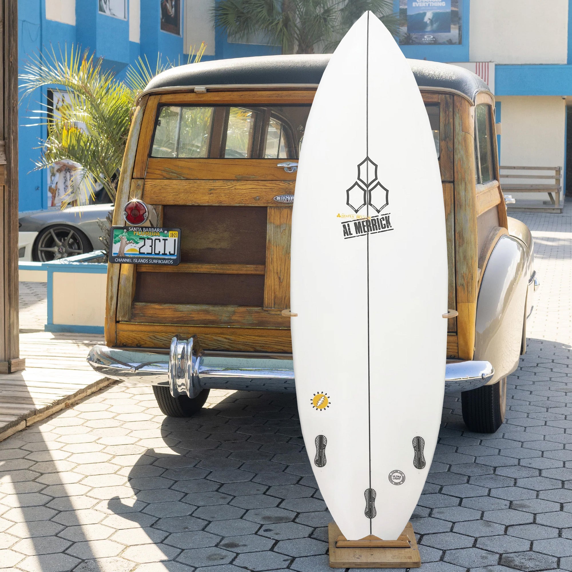 Channel Islands Happy Everyday Swallow 5'9 Surfboard with FCS II Fin System - Perfect for Small Waves and Everyday Surfing