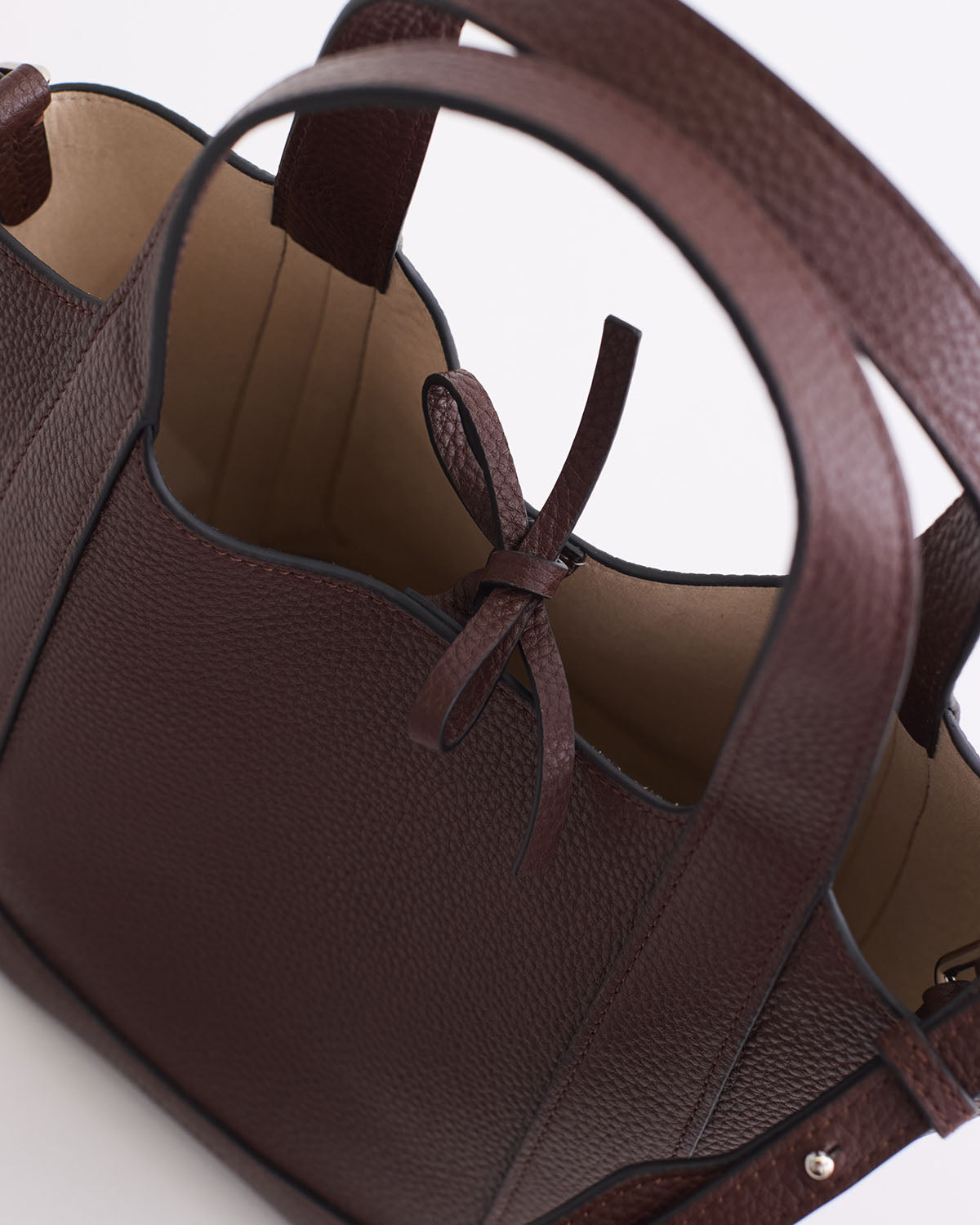 Alexie Tote Bag - Premium Coffee Brown Pebbled Leather Handbag for Women | Perfect for Work, Travel & Everyday Use