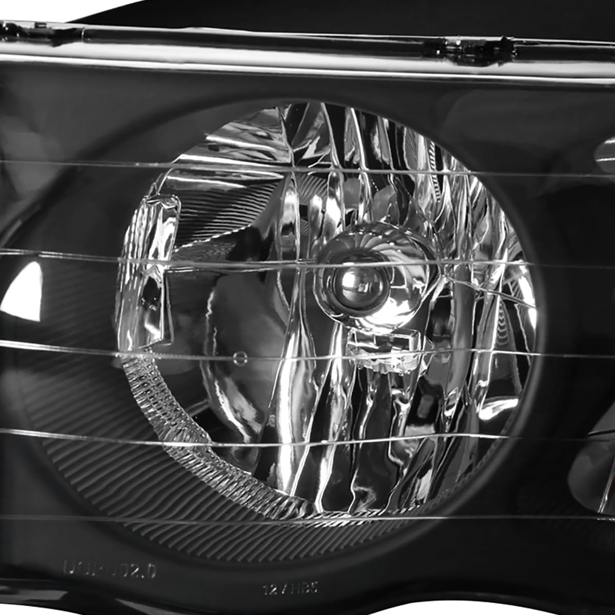 Spec-D Tuning Euro Black Headlight & LED Tail Light Kit for 2003-2005 Dodge Ram 1500/2500/3500 - Left & Right Pair - Upgrade Your Truck's Style & Visibility for Night Driving & Off-Road Adventures
