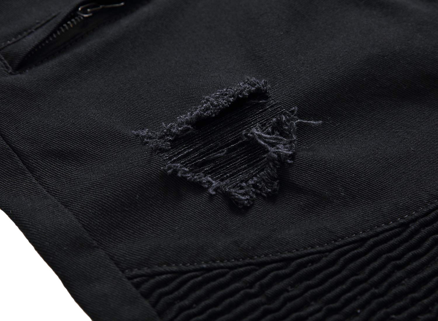 Baylvn Men's Slim Fit Ripped Printed Denim Shorts - Casual Summer Beach Jeans Shorts for Outdoor Activities, Travel & Streetwear Fashion