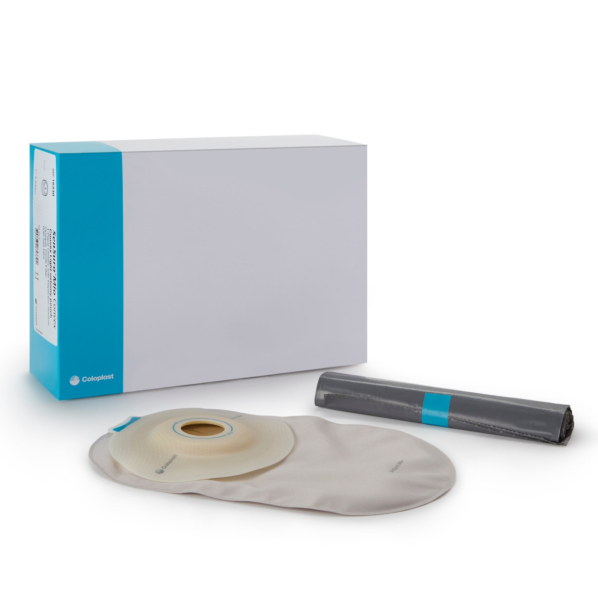 Coloplast SenSura Mio 1-Piece Closed Ostomy Pouch - Convex Light, Maxi Size, Opaque & Pre-Cut | Secure & Discreet Ostomy Care Solution for Active Lifestyles | Ideal for Daily Use, Travel & Sports Activities