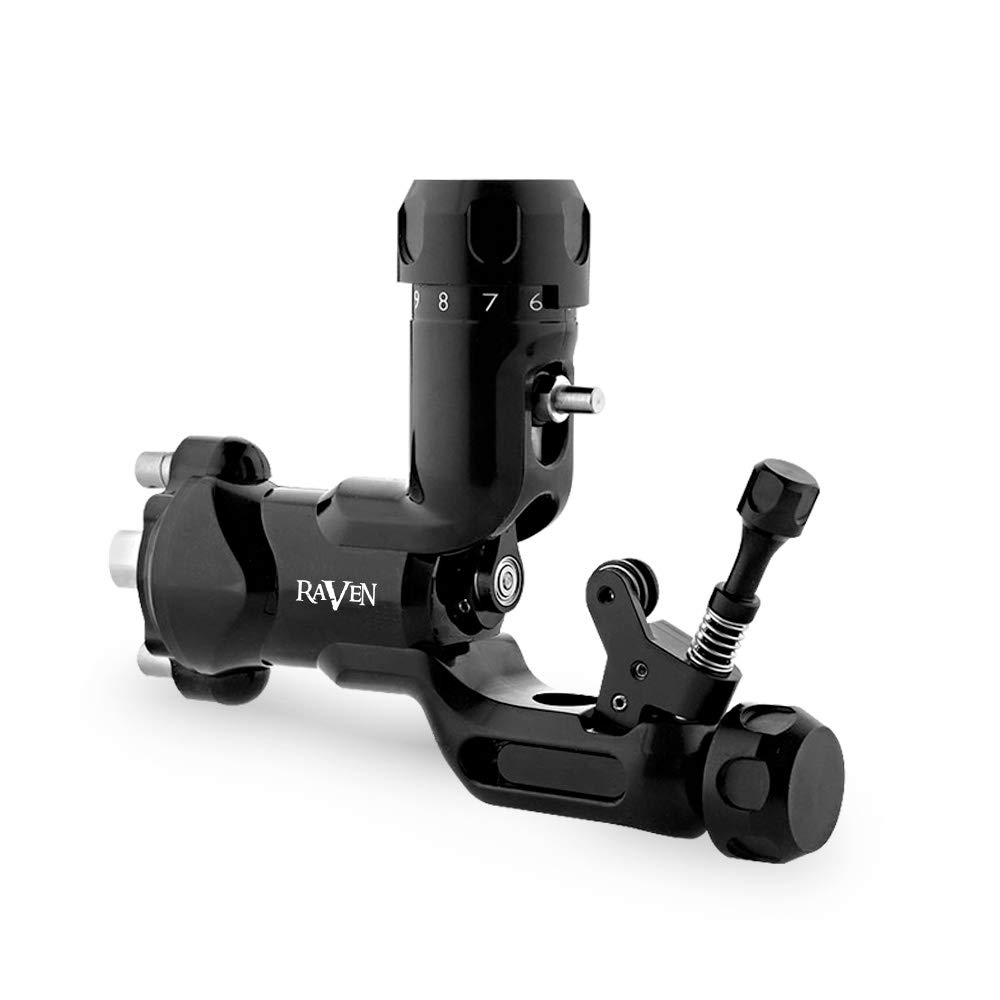 Professional Rotary Tattoo Machine Gun with Strong Motor - Black Tattoo Supply Kit for Artists & Beginners | Perfect for Tattooing, Permanent Makeup & Body Art