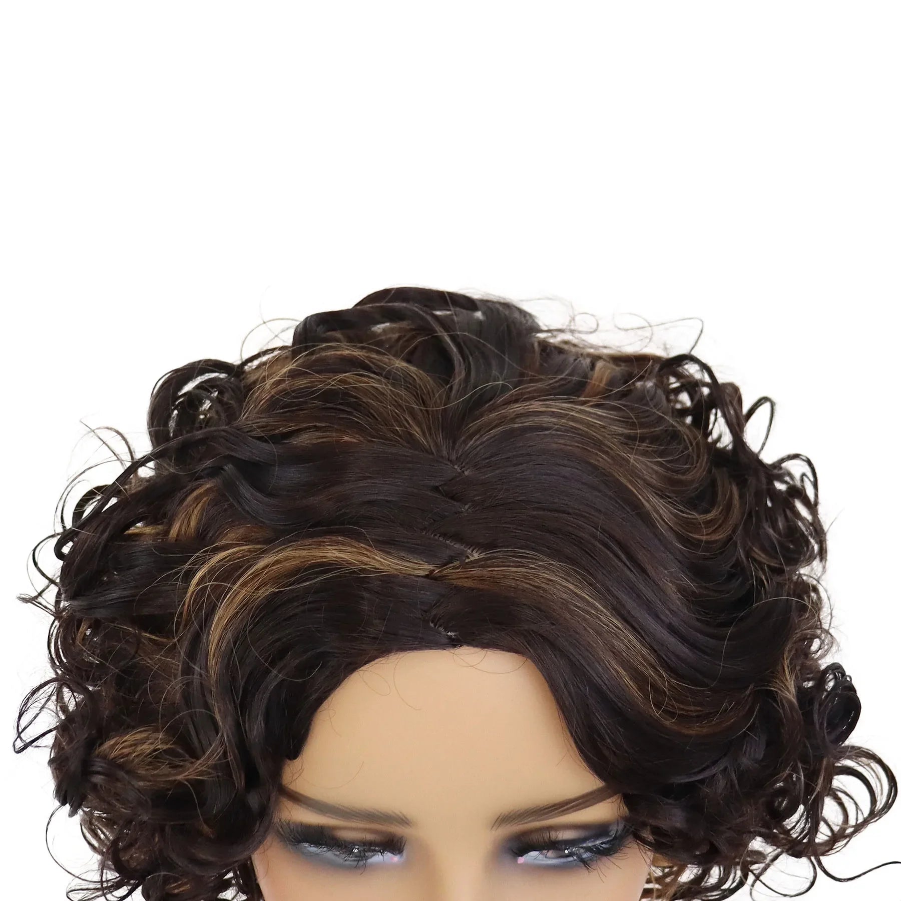 Afro Curly Wigs for Black Women - Short Synthetic Hair Wigs with High Temperature Fiber - Natural Looking & High Quality - Perfect for Daily Wear, Cosplay & Special Occasions