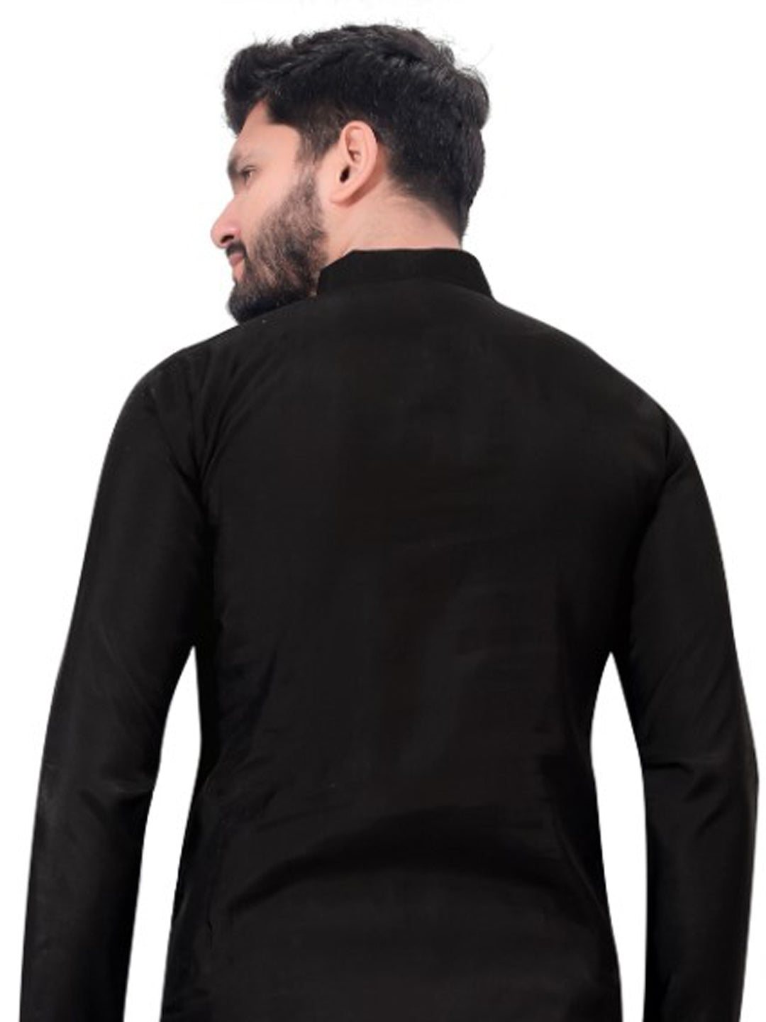 Black Traditional Men's Kurta - Premium Cotton Ethnic Wear for Festivals & Weddings - Perfect for Indian Cultural Events & Special Occasions