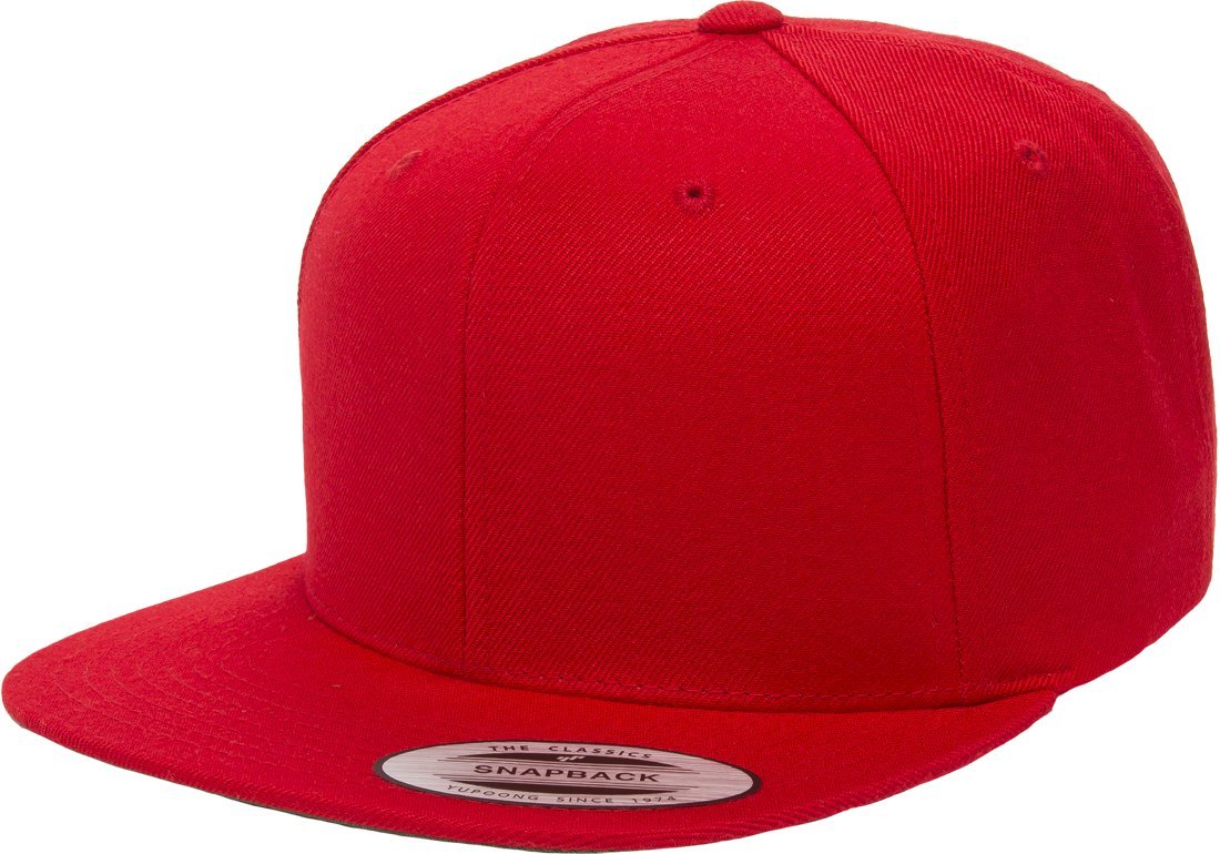 Adjustable Snapback Hat with Green Undervisor - One Size Fits Most - Perfect for Streetwear, Hip Hop Fashion & Outdoor Activities (Red)