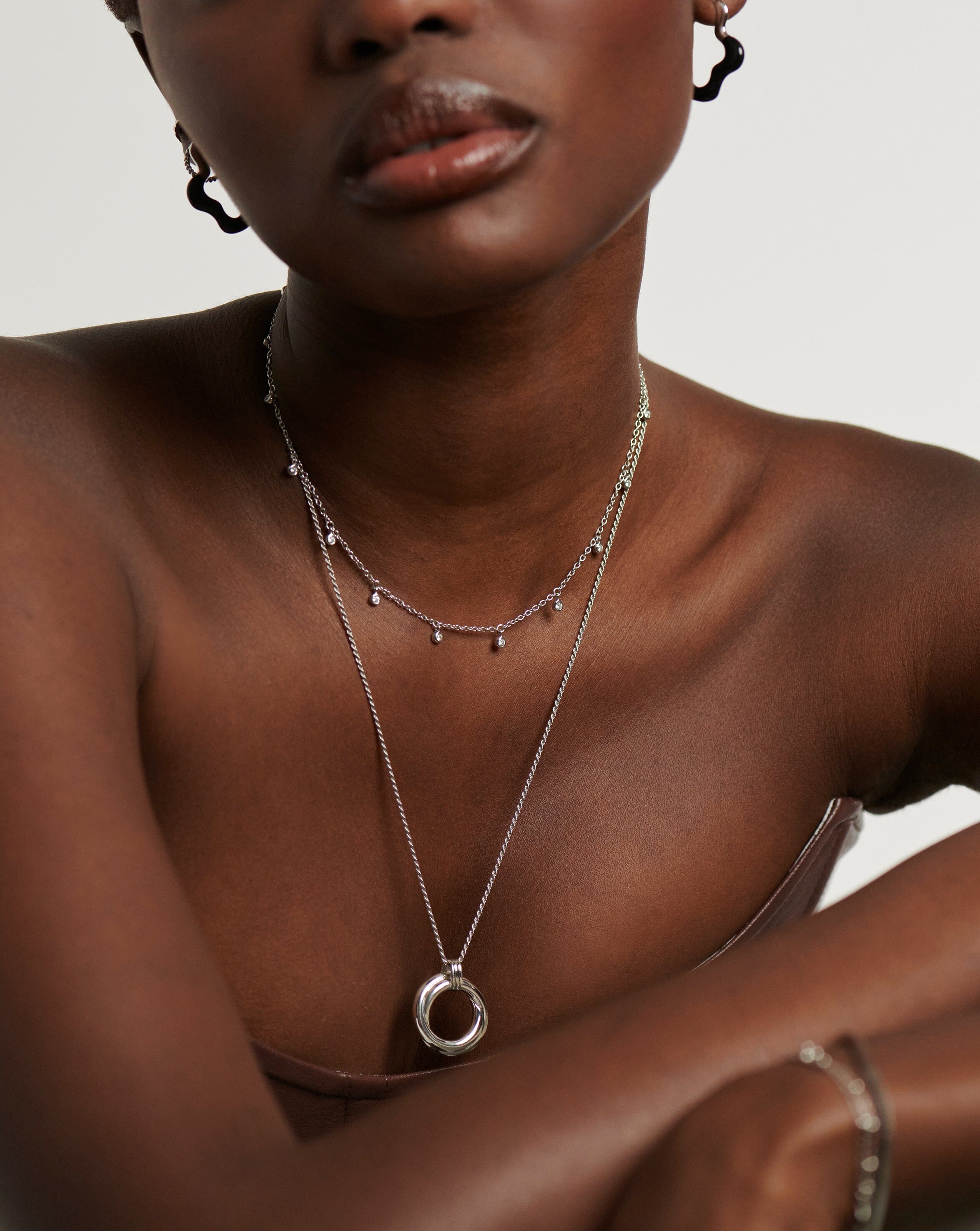 Interstellar Drop Choker Necklace - Trendy Celestial Jewelry for Women | Perfect for Parties, Date Nights & Cosplay