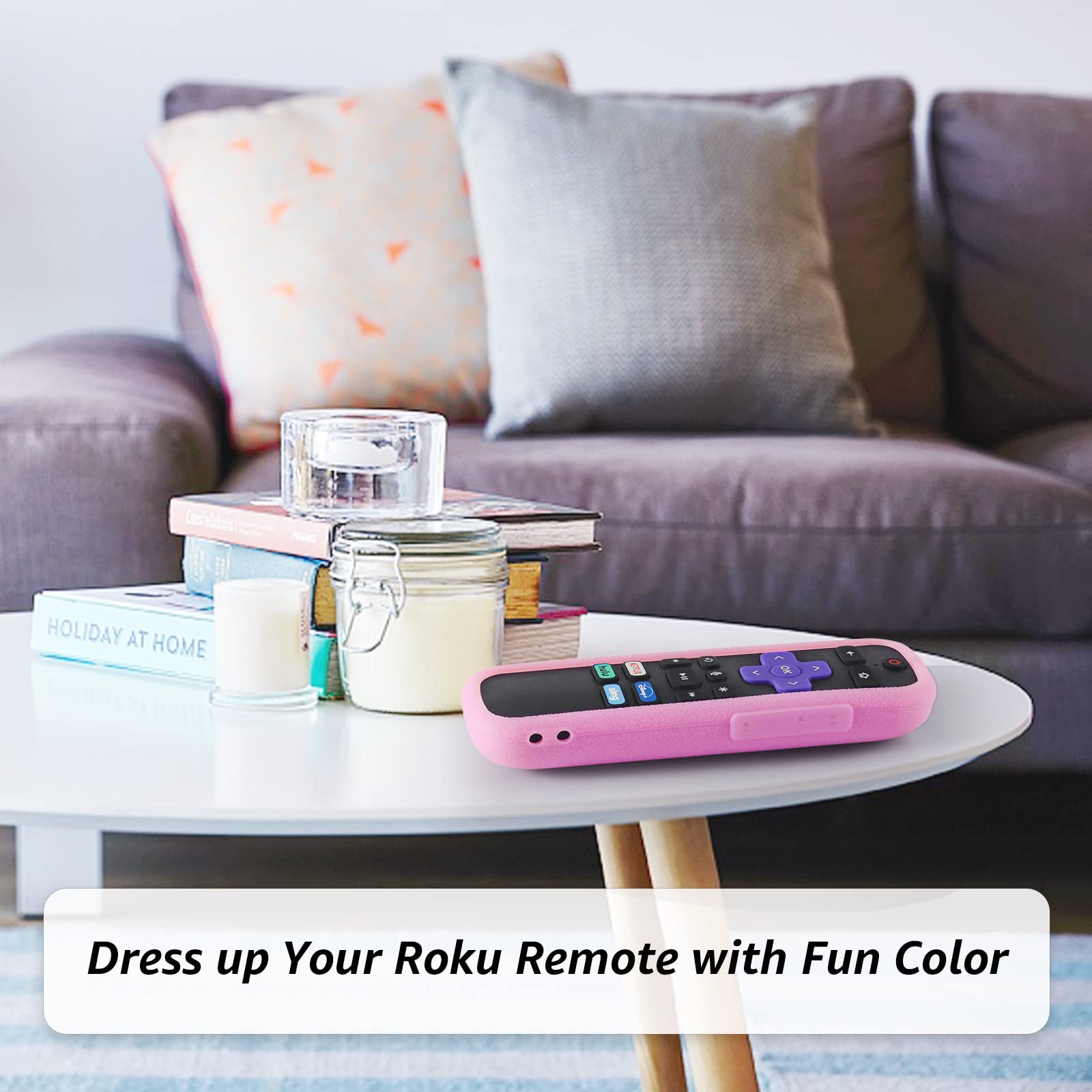 4 Pack Roku Remote Covers - Glow in Dark for Hisense/TCL TVs - Home Theater Accessories
