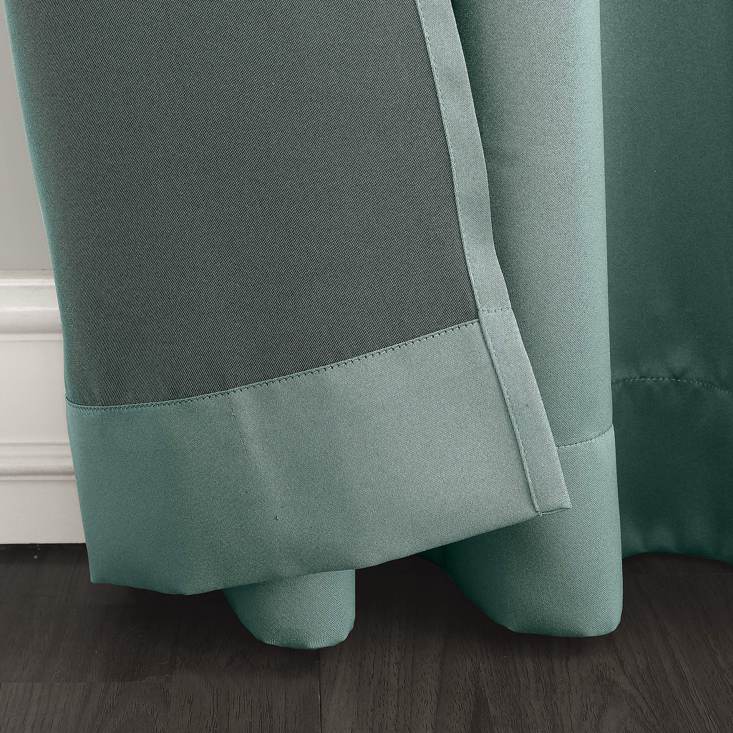 Sun Zero Barrow Blackout Grommet Curtain - Single Panel for Bedroom & Living Room