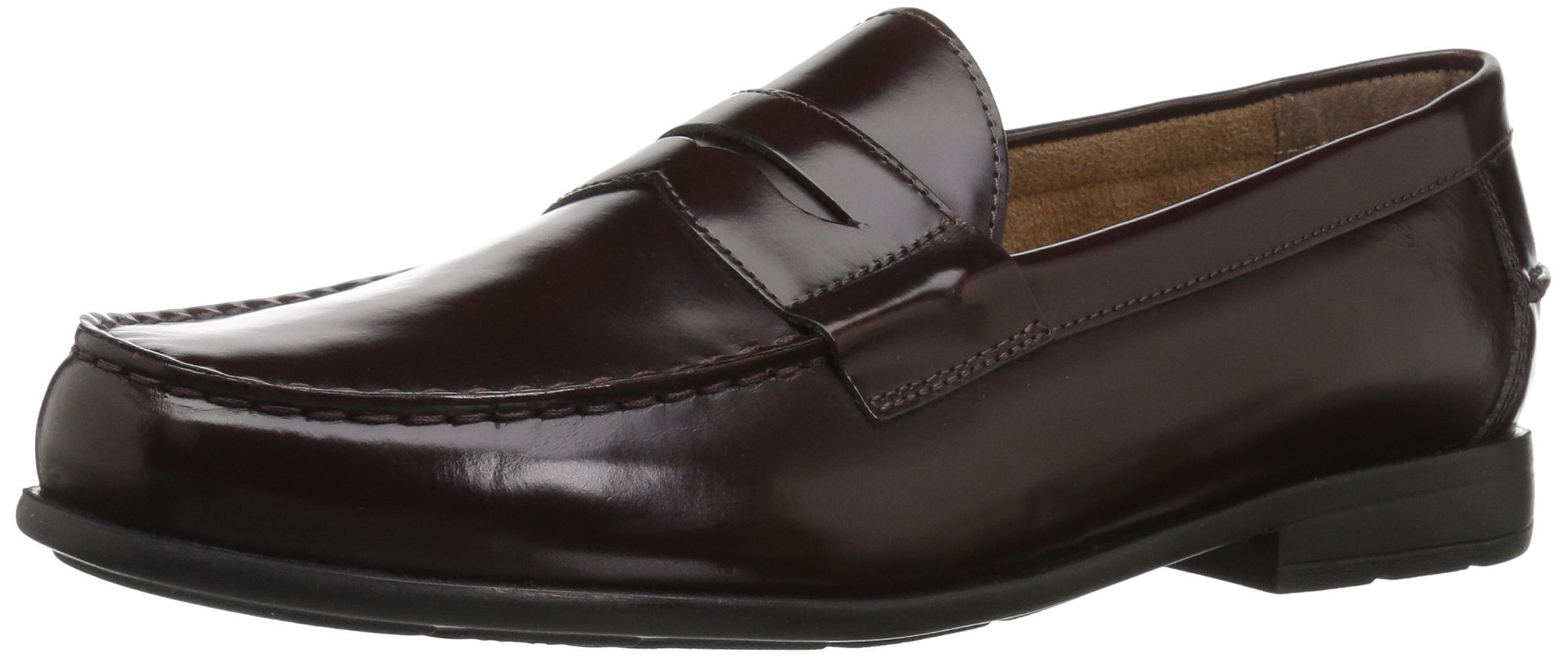 Nunn Bush Men's Drexel Penny Loafers with Kore Comfort Technology - Burgundy, Size 9 US - Comfortable Slip-On Shoes for Work, Casual & Dress Occasions