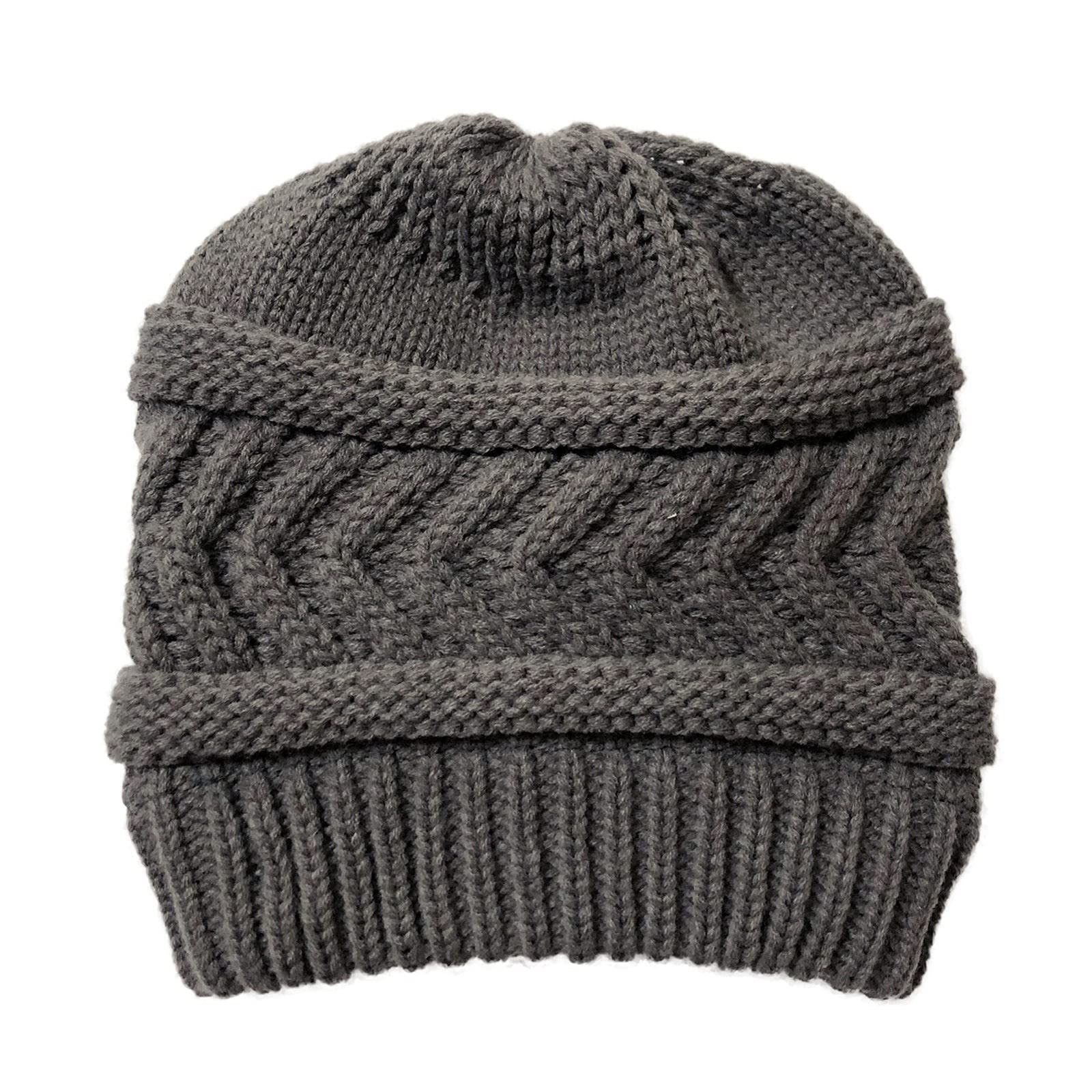 Gillberry Women's Warm Crochet Knit Beanie with Ear Flaps - Solid Color Winter Hat for Outdoor Activities, Skiing, and Snowboarding
