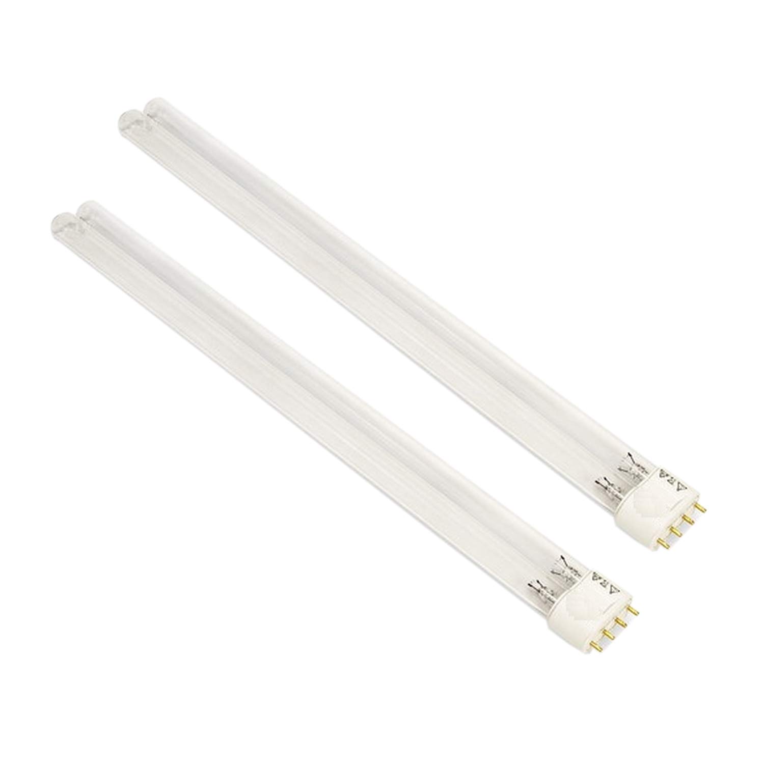 CNZ 55W 2G11 Base UV-C Germicidal Ultraviolet Light Bulb (2-Pack) - Disinfect Air, Water & Surfaces for Home, Hospital & Laboratory Use
