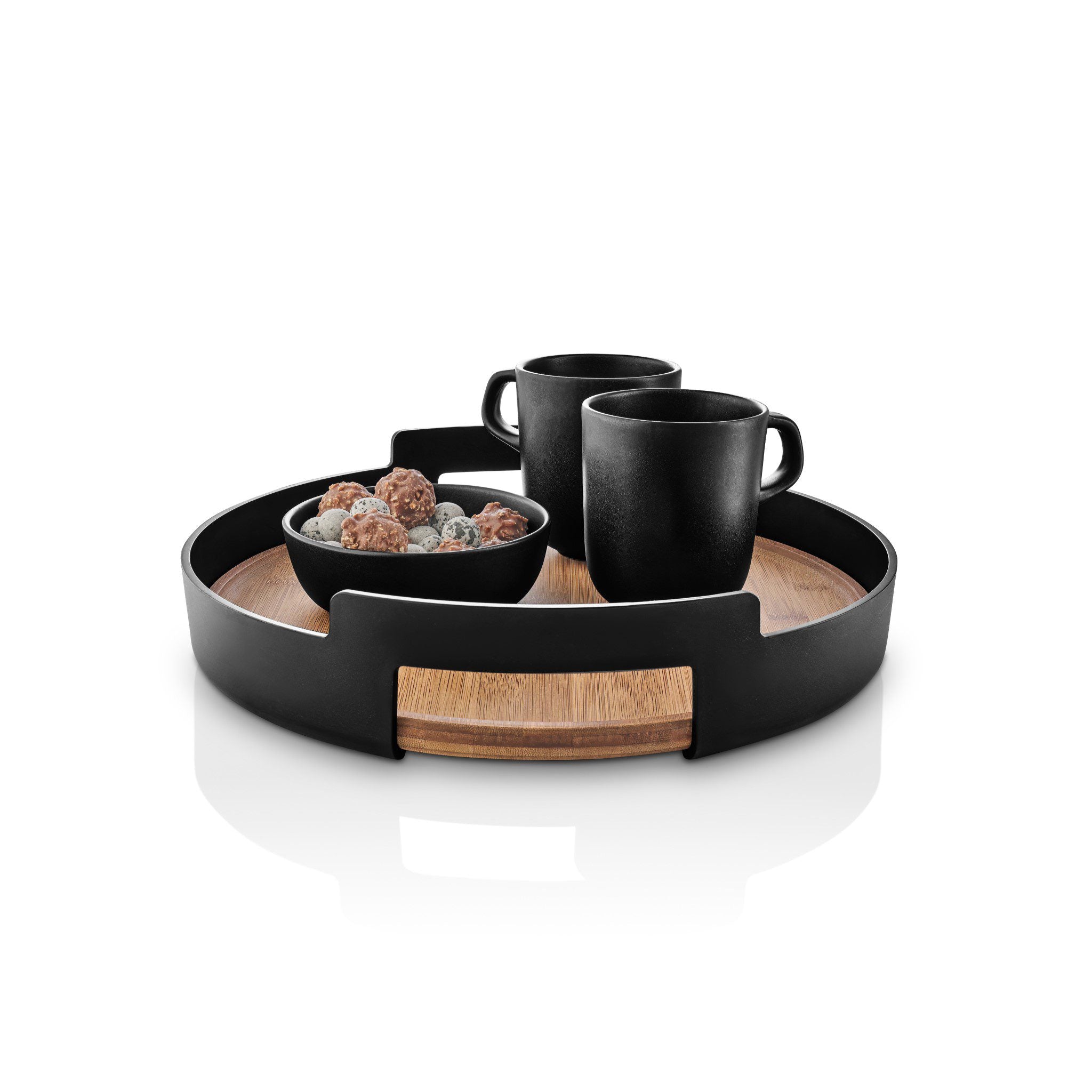 EVA SOLO Nordic Kitchen Serving Tray Round - Scandinavian Style Wooden Serving Platter for Cheese, Charcuterie & Appetizers - Perfect for Entertaining, Dinner Parties & Home Decor