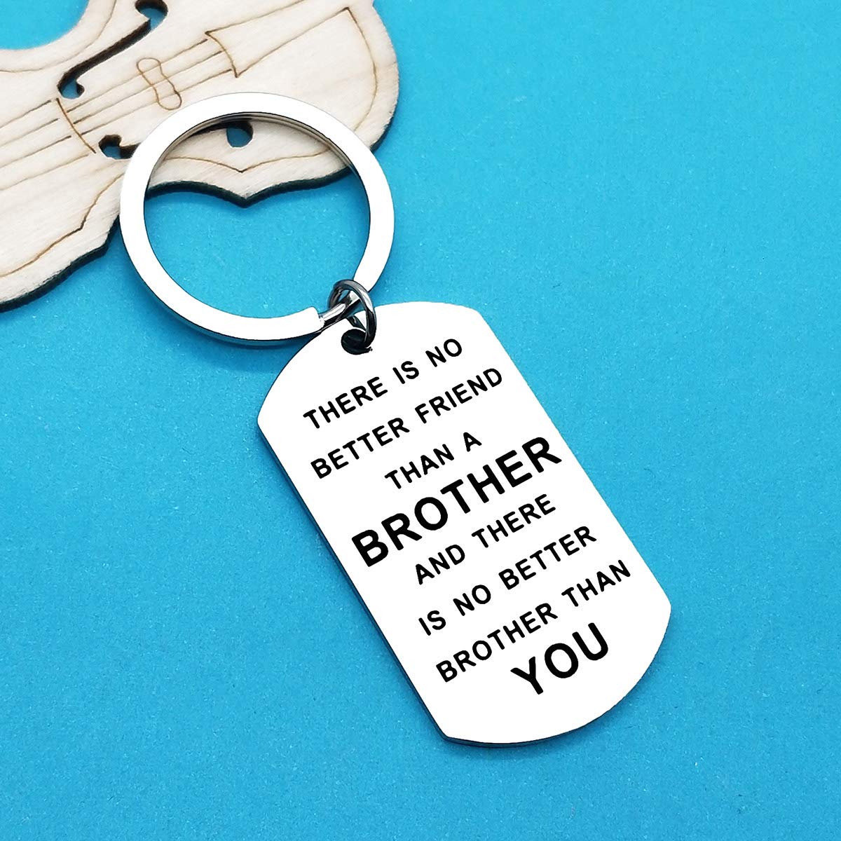 Xiahuyu Brother Keychain - Inspirational Graduation & Birthday Gift for Brother - Perfect for Christmas, Graduation, Birthday & Special Occasions