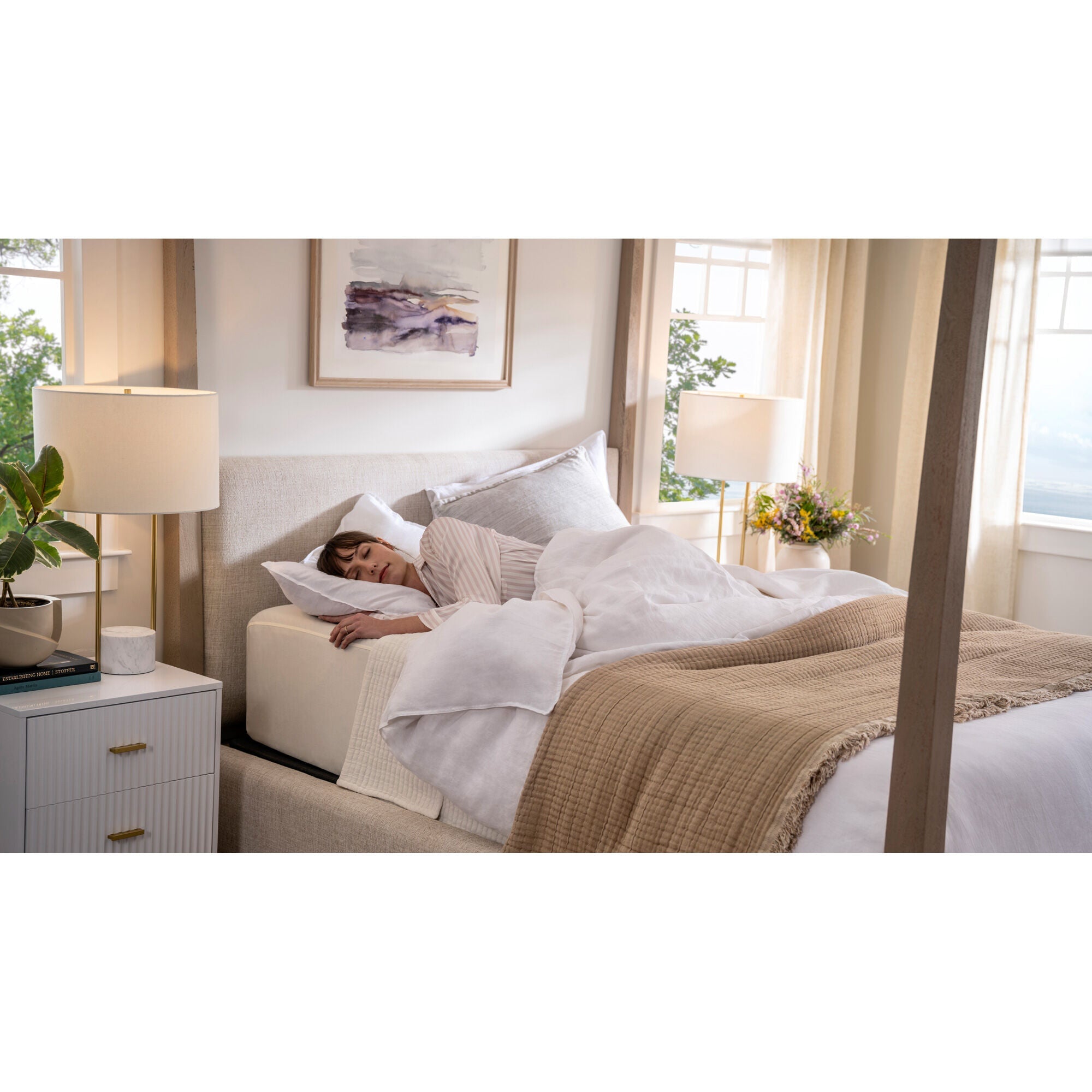 Purple RestorePremier Firm Mattress - Premium Support & Pressure Relief for Back & Side Sleepers - Perfect for Bedroom, Guest Room & Dorm Use