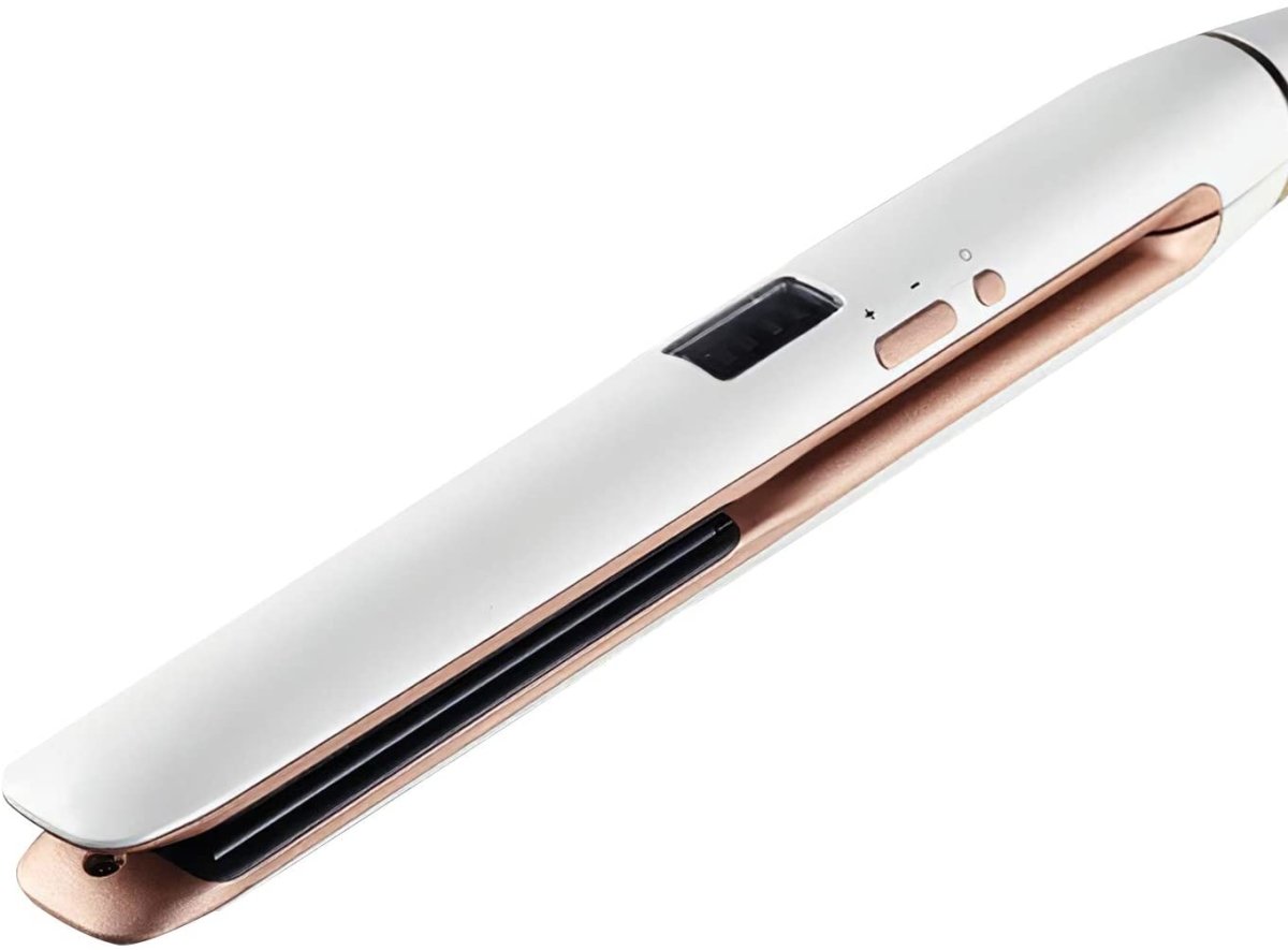 Professional LED Screen Hair Straightener with Floating Ceramic Plates & Digital Controls - Titanium Anti-Static Flat Iron for Smooth, Shiny Hair - Perfect for Home Use, Salon Styling & Travel