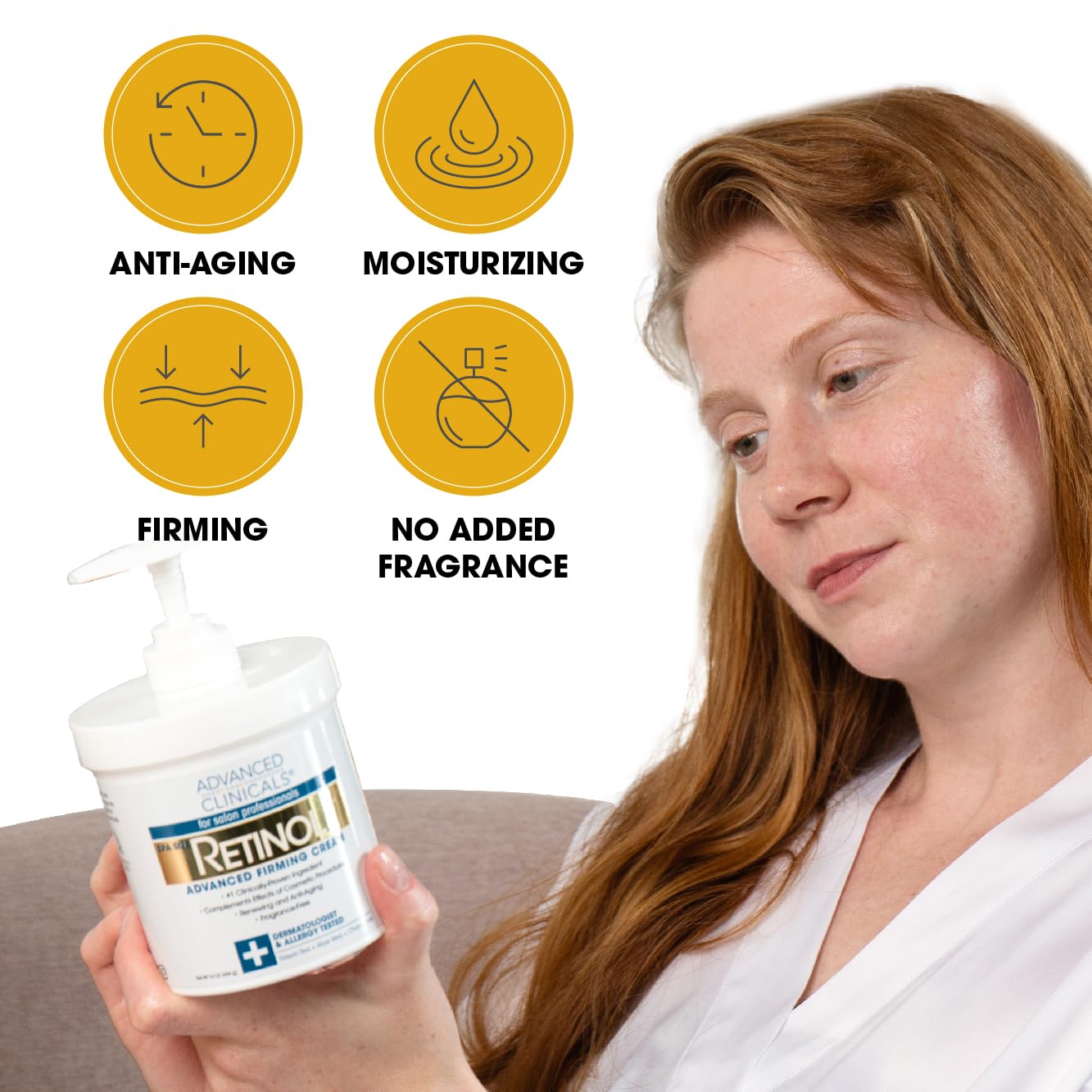Advanced Clinicals Aloe Vera Skin Repair Cream & Retinol Firming Cream Set - Hydrating, Anti-Aging Skincare Duo for Dry, Sensitive Skin | Perfect for Night Routine & Daily Moisturizing
