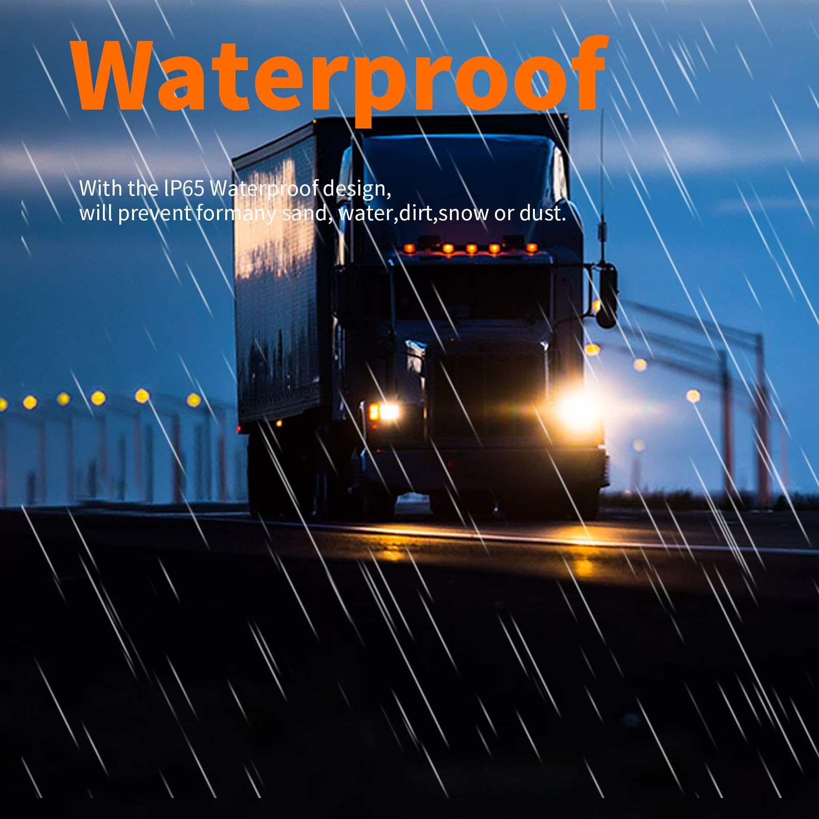 LED Marker Lights - Top Roof Lamps for International Prostar, Durastar, Workstar Trucks (2008-2018 Models) - Set of 5 - Durable Waterproof Truck Lighting for Night Driving & Enhanced Visibility