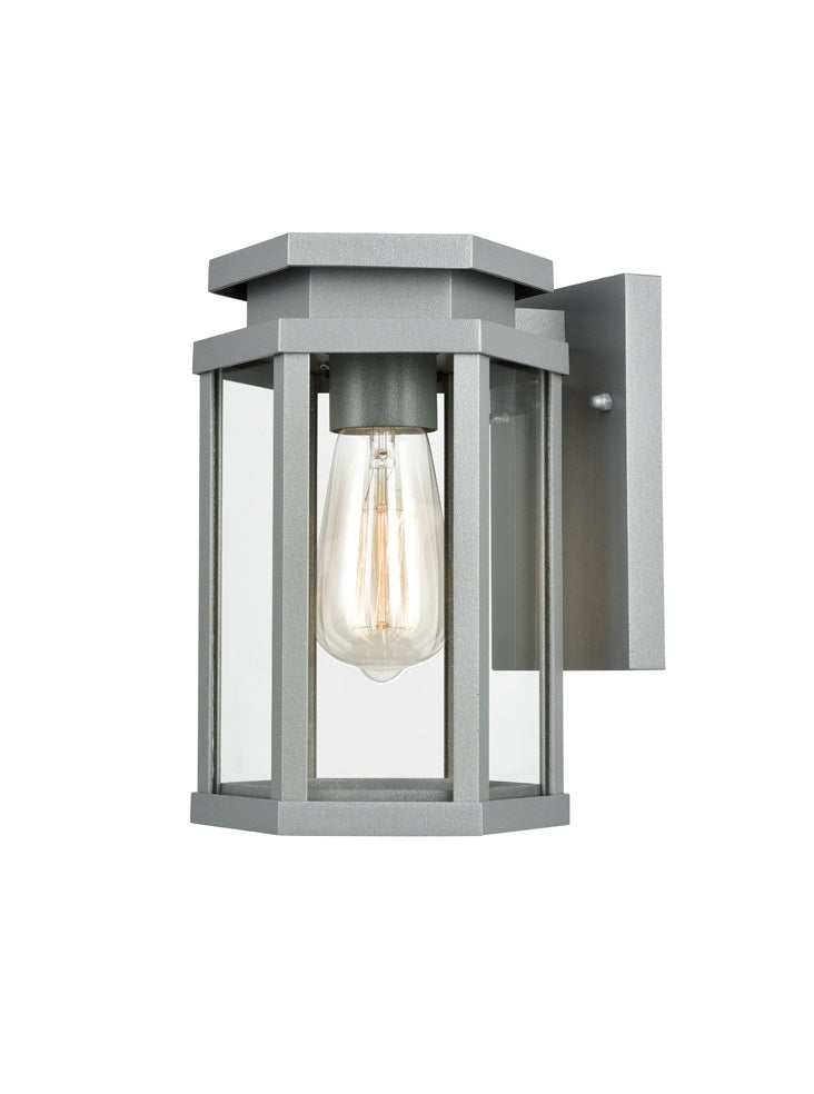 Waterproof Silver Aluminum Outdoor Wall Light IP44 - Perfect for Patio, Garden, and Porch Lighting