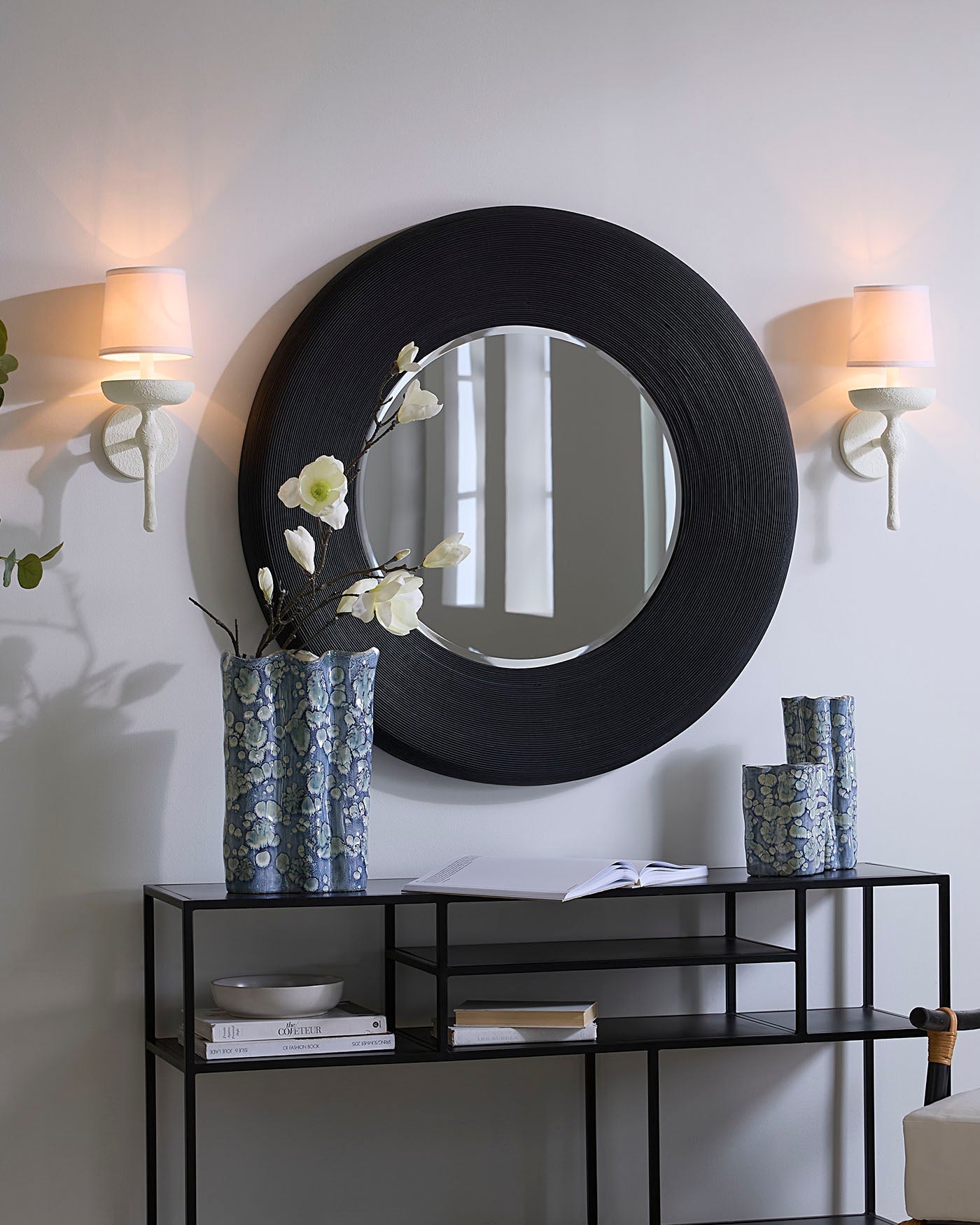 Black Paddock Mirror - Durable & Stylish Horse Stable Mirror for Equestrian Training and Barn Decor