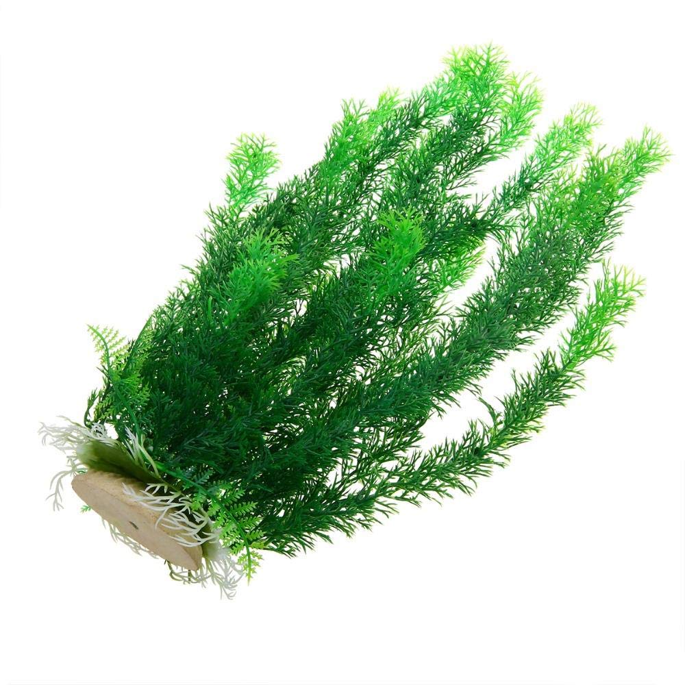 VJRQM Artificial Aquarium Plants - 45cm Green Plastic Grass Decor for Fish Tank, Betta Hideout & Aquascaping | Perfect for Freshwater Tanks, Aquarium Ornaments & Fish Habitat Enrichment