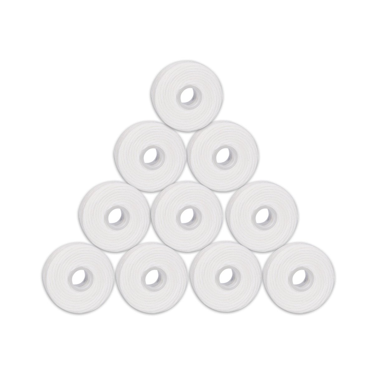 10 Rolls Mint Flavored Dental Floss - 50m Waxed Teeth Cleaning String for Oral Hygiene (500 Toothpicks Included) - Perfect for Travel, Home & Office Use